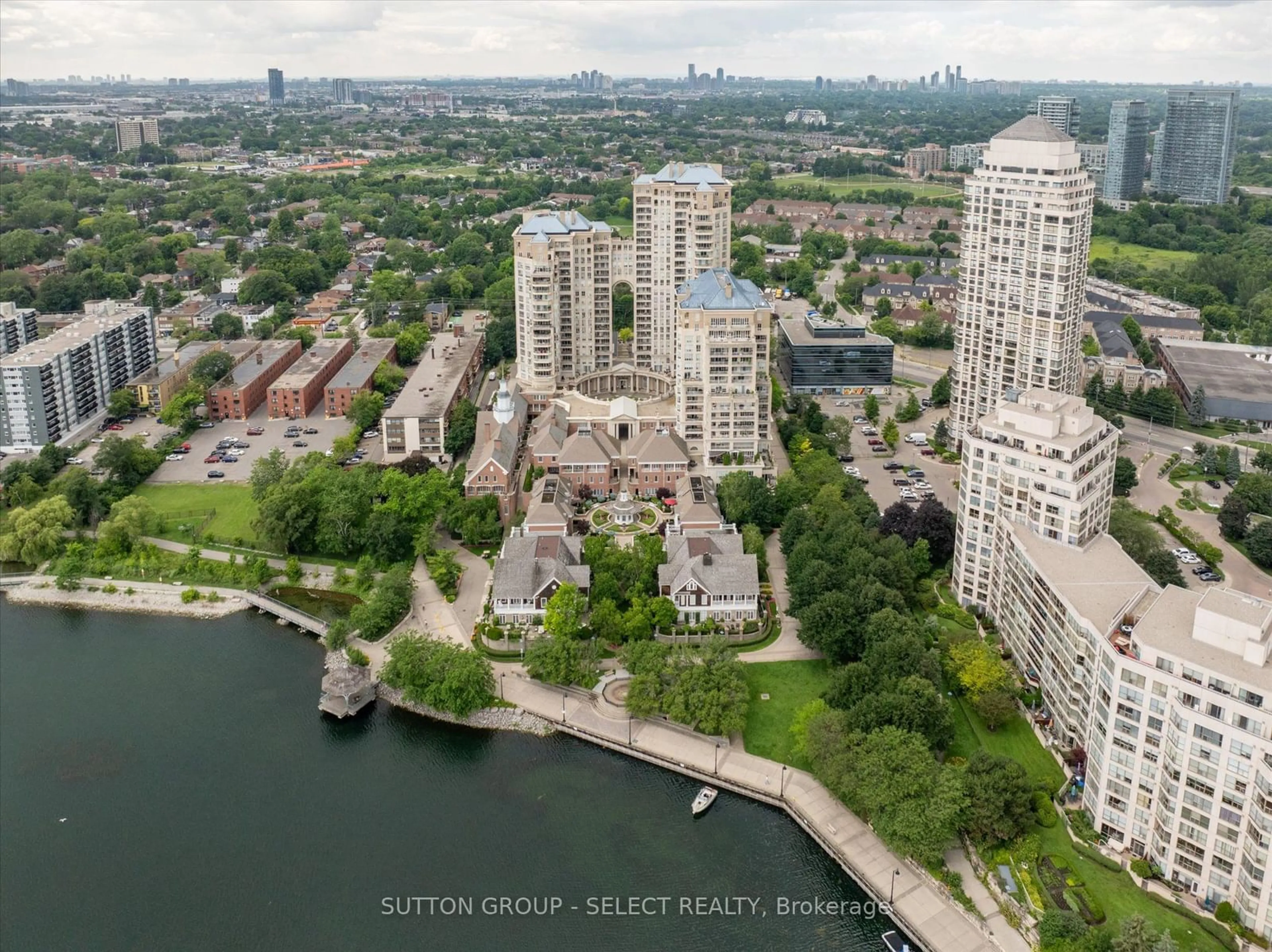 A pic from exterior of the house or condo, the view of city buildings for 2285 Lake Shore Blvd #414, Toronto Ontario M8V 3X9