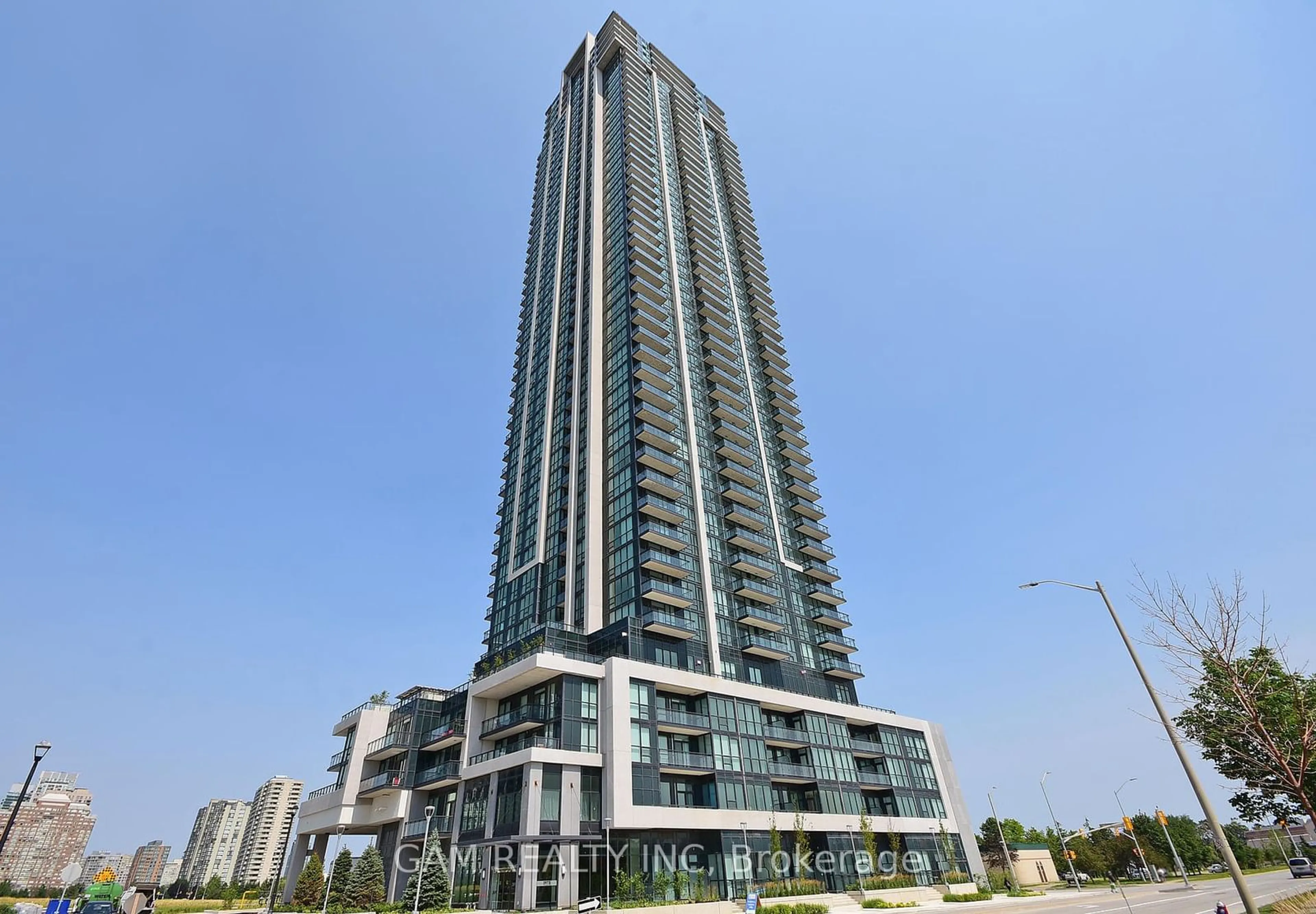 A pic from exterior of the house or condo, the front or back of building for 3975 Grand Park Dr #3406, Mississauga Ontario L5B 0K4