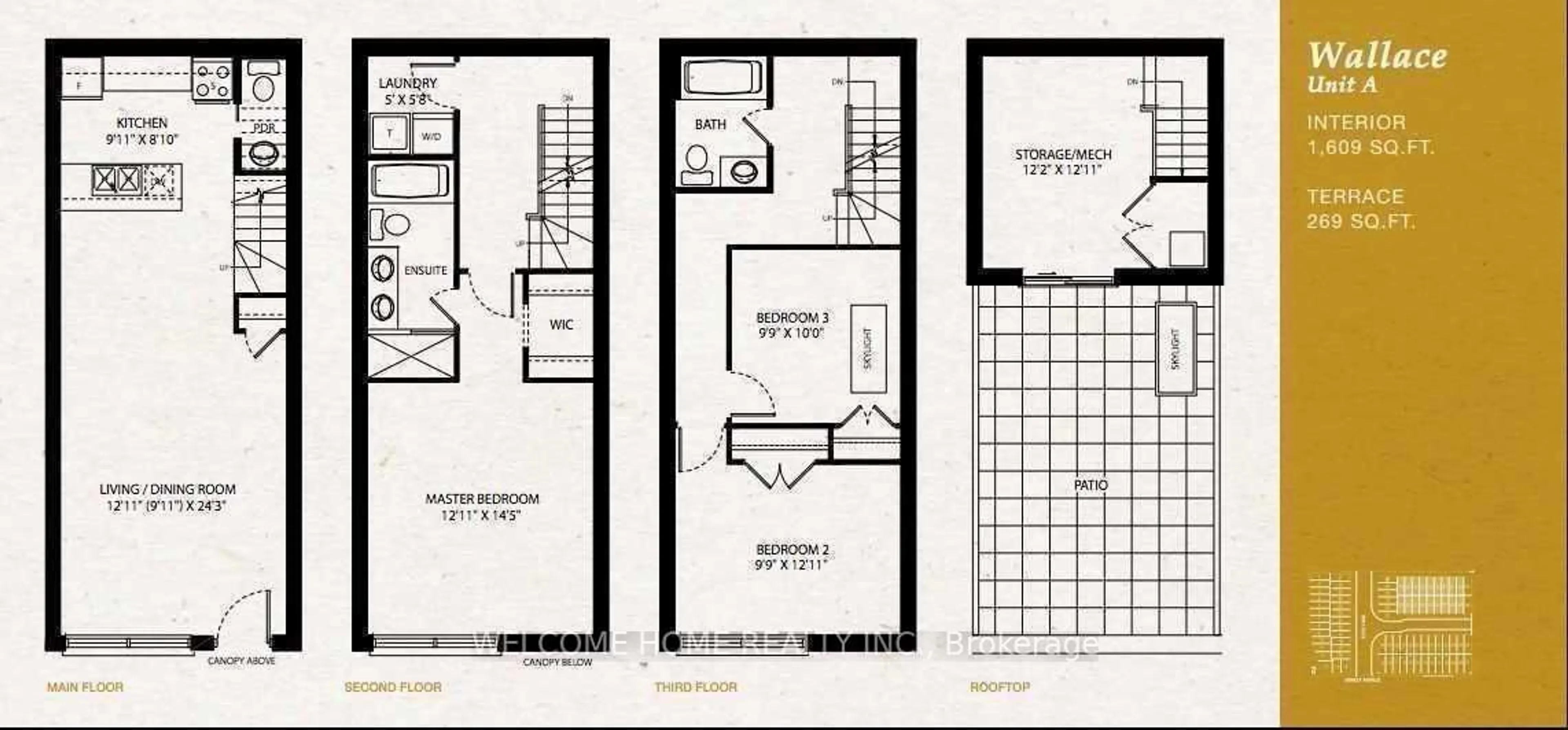 Floor plan for 3 Elsie Lane #39, Toronto Ontario M6P 0B8