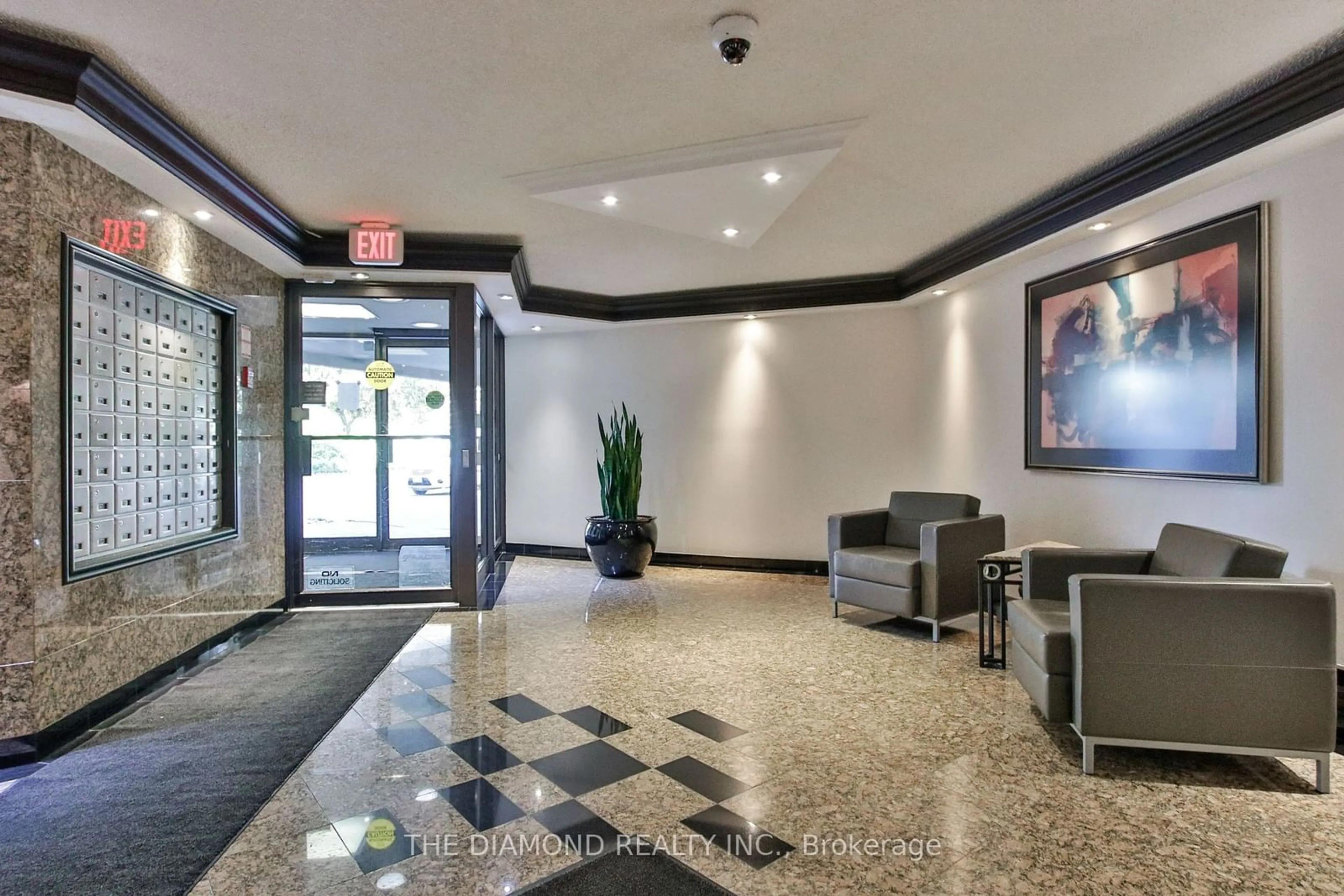 Indoor lobby, cement floor for 300 Mill Rd #A31, Toronto Ontario M9C 4W7