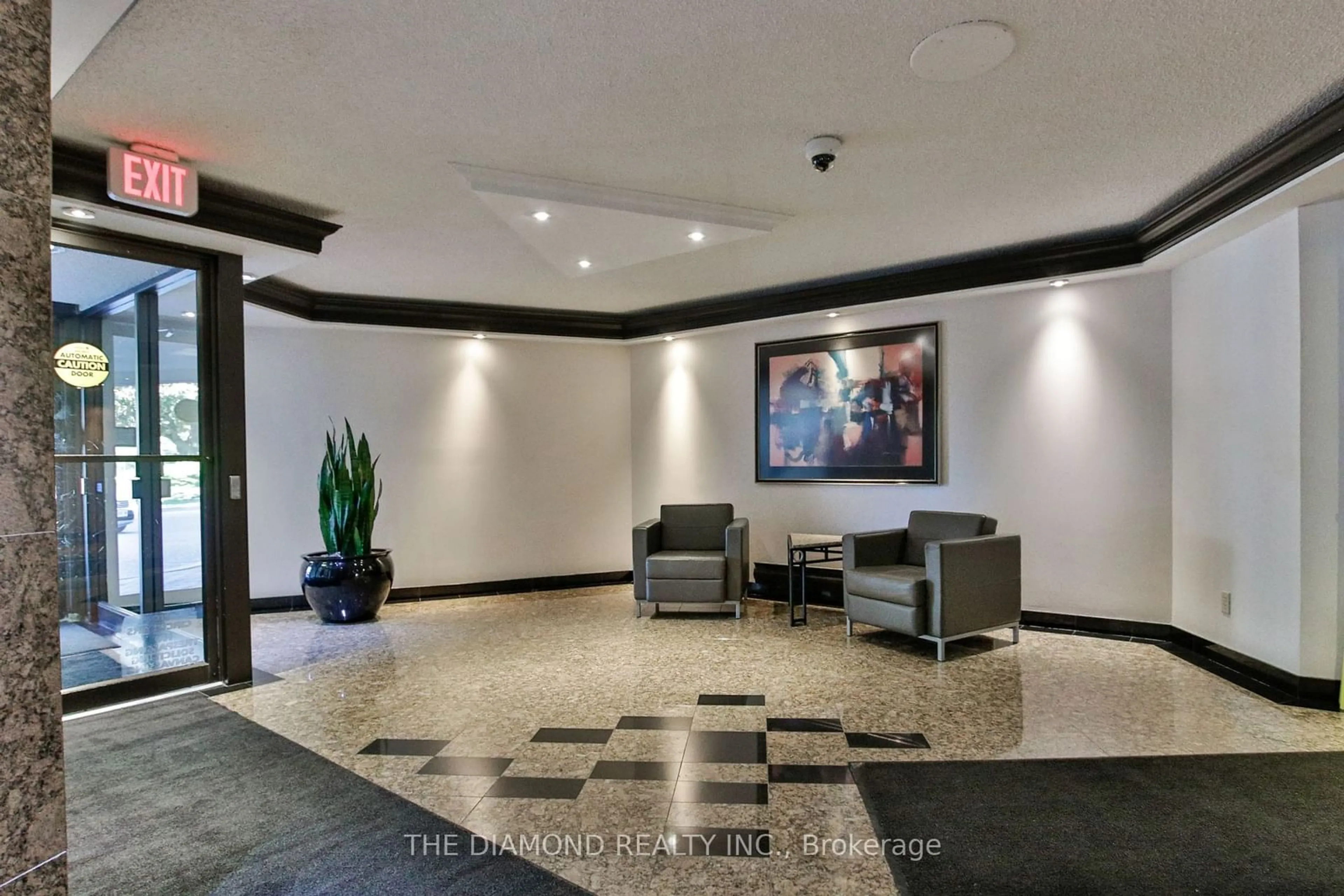 Indoor lobby, cement floor for 300 Mill Rd #A31, Toronto Ontario M9C 4W7