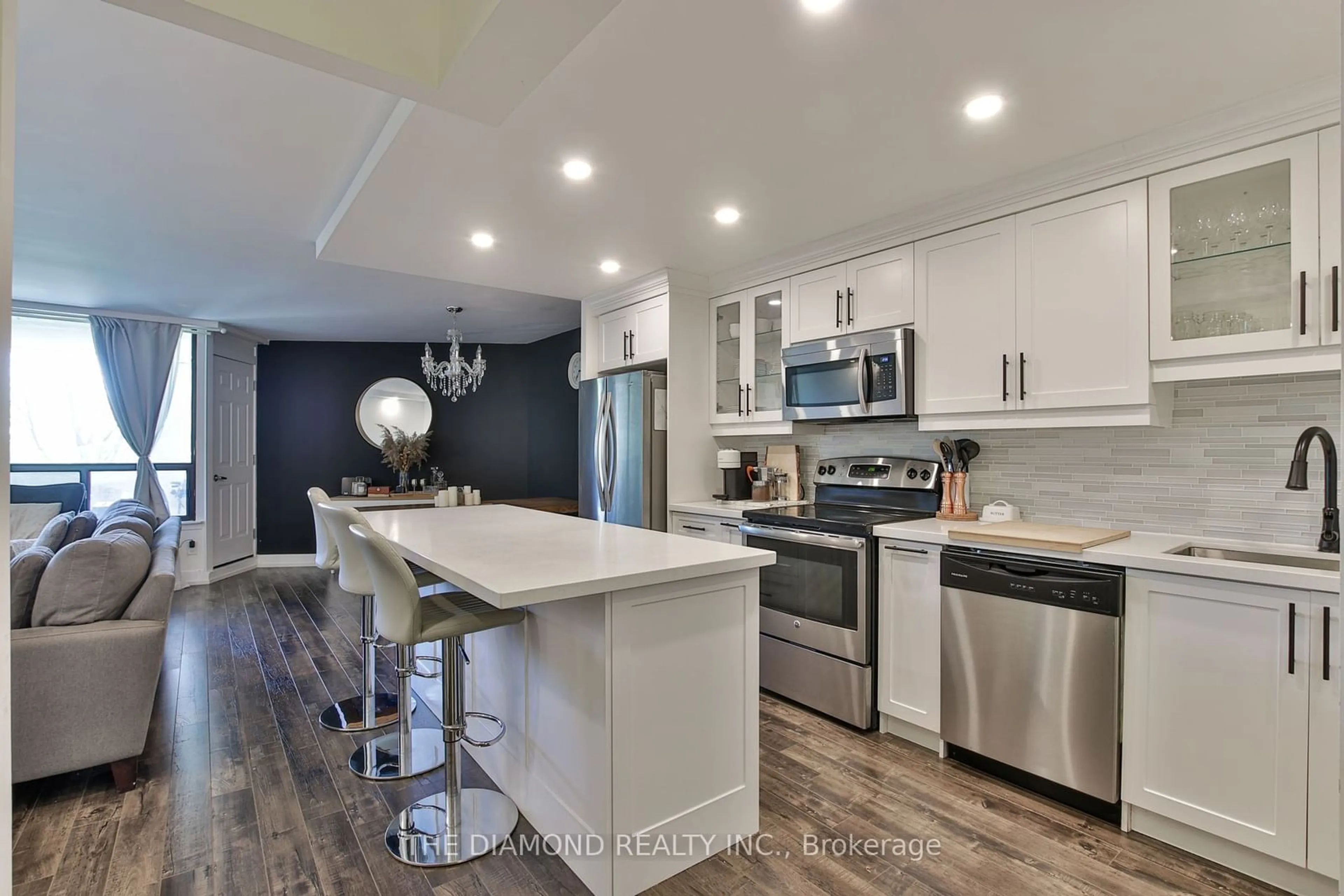 Open concept kitchen for 300 Mill Rd #A31, Toronto Ontario M9C 4W7