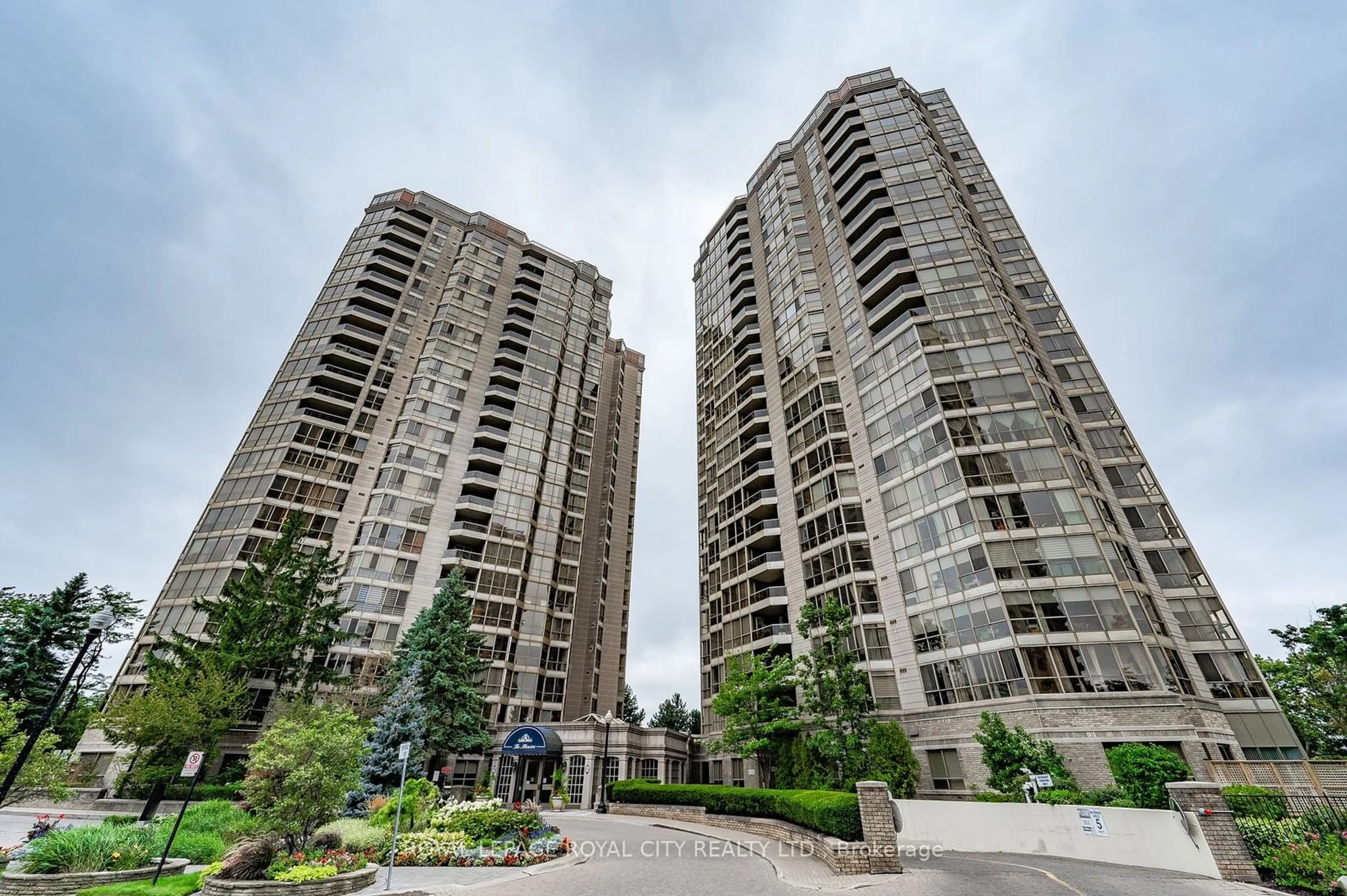 A pic from exterior of the house or condo, the front or back of building for 55 Kingsbridge Garden Circ #406, Mississauga Ontario L5R 1Y1