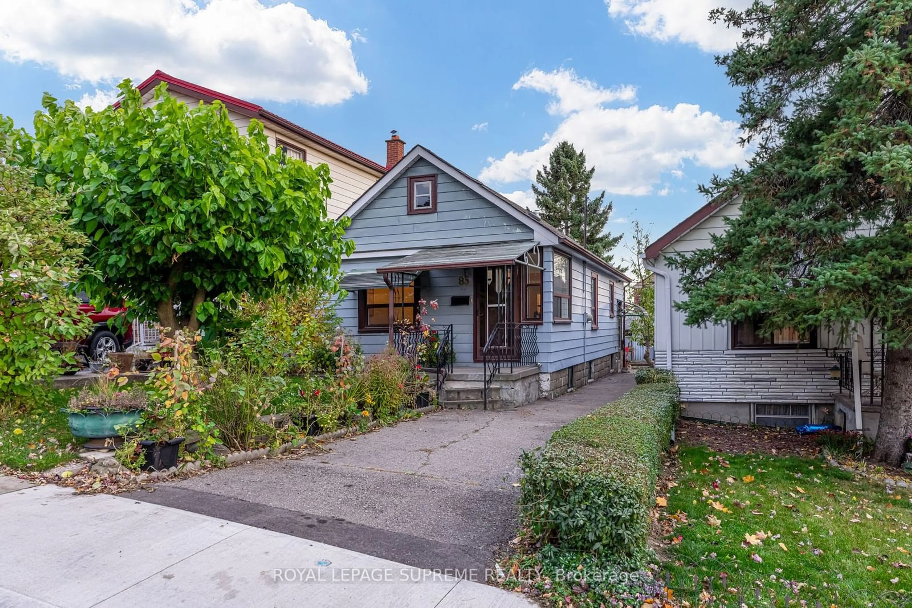 Frontside or backside of a home, the street view for 85 Aileen Ave, Toronto Ontario M6M 1E8