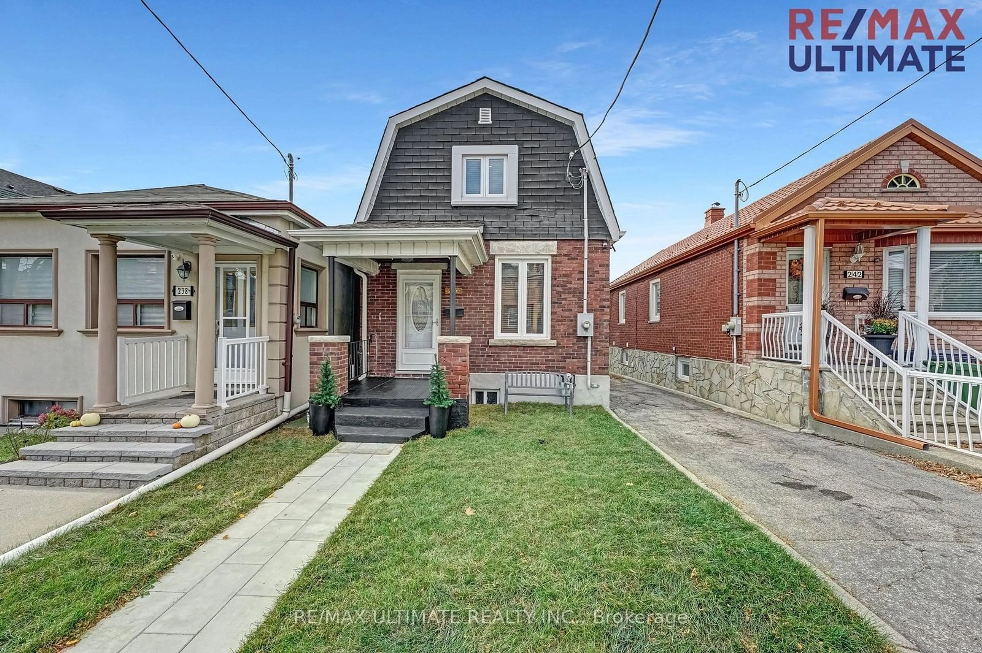 Home with brick exterior material for 240 Rosethorn Ave, Toronto Ontario M6M 3L1