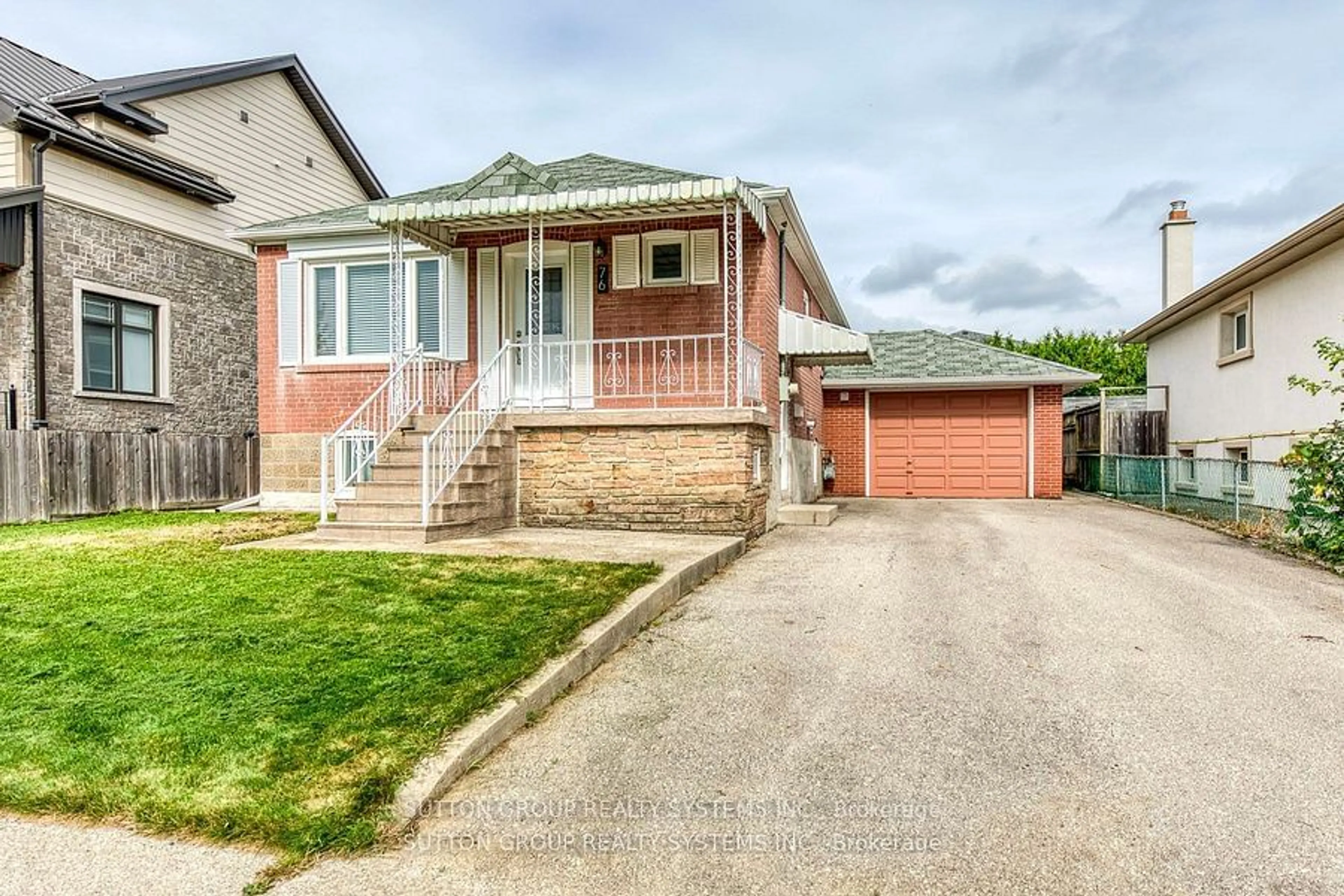 Frontside or backside of a home, the street view for 76 ATHOL Ave, Toronto Ontario M8Z 2A8