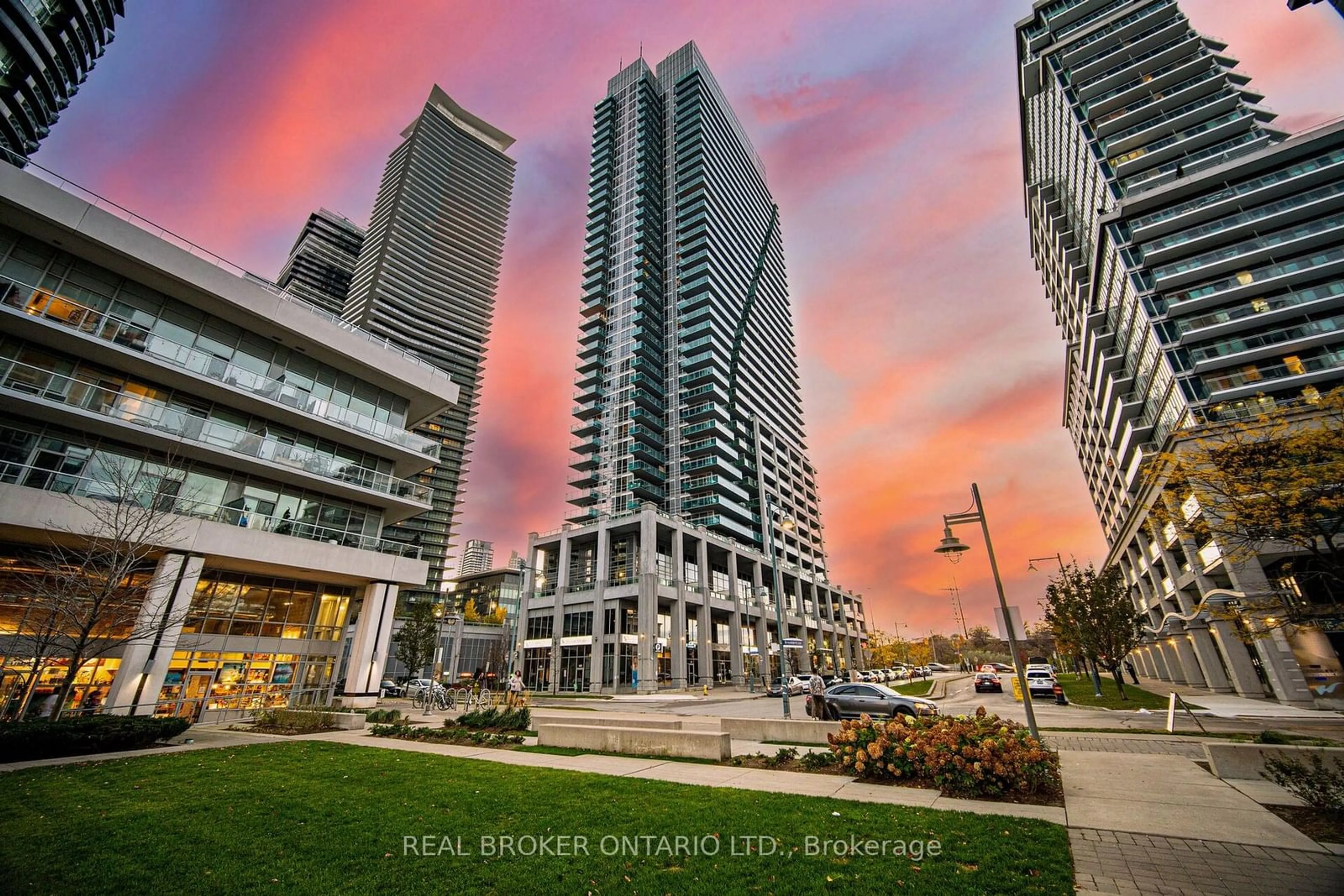 A pic from exterior of the house or condo, the front or back of building for 16 Brookers Lane #2207, Toronto Ontario M8V 0A5