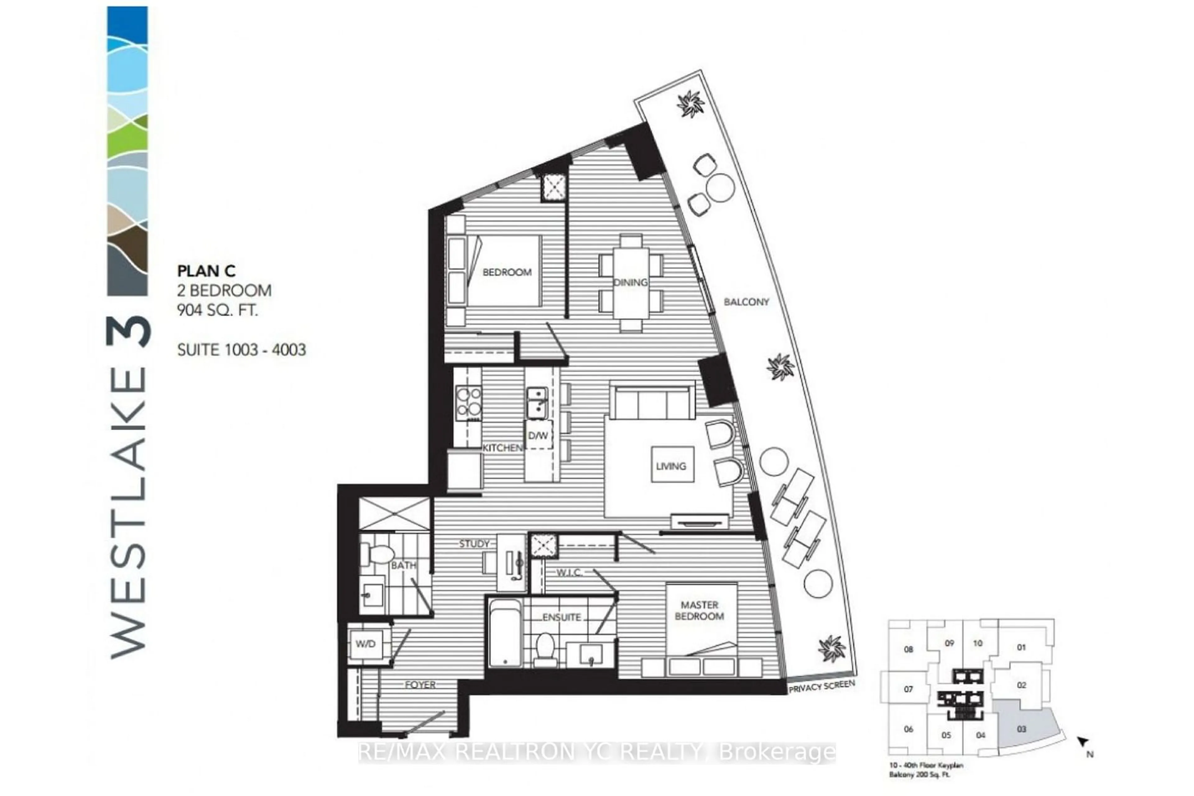 Floor plan for 2212 Lake Shore Blvd #3203, Toronto Ontario M8V 0C2