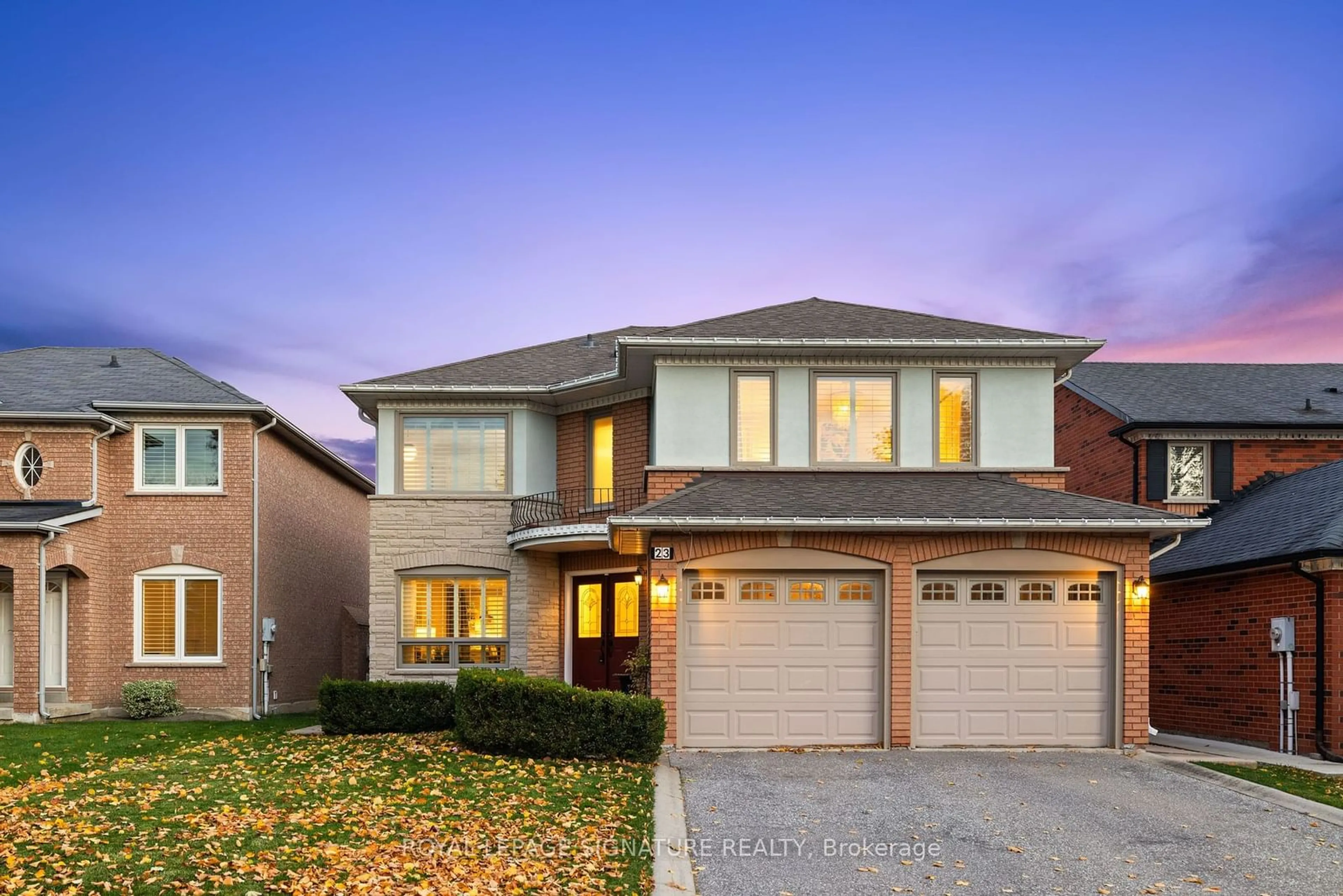 Frontside or backside of a home, the street view for 23 Hutton Cres, Caledon Ontario L7C 1A3