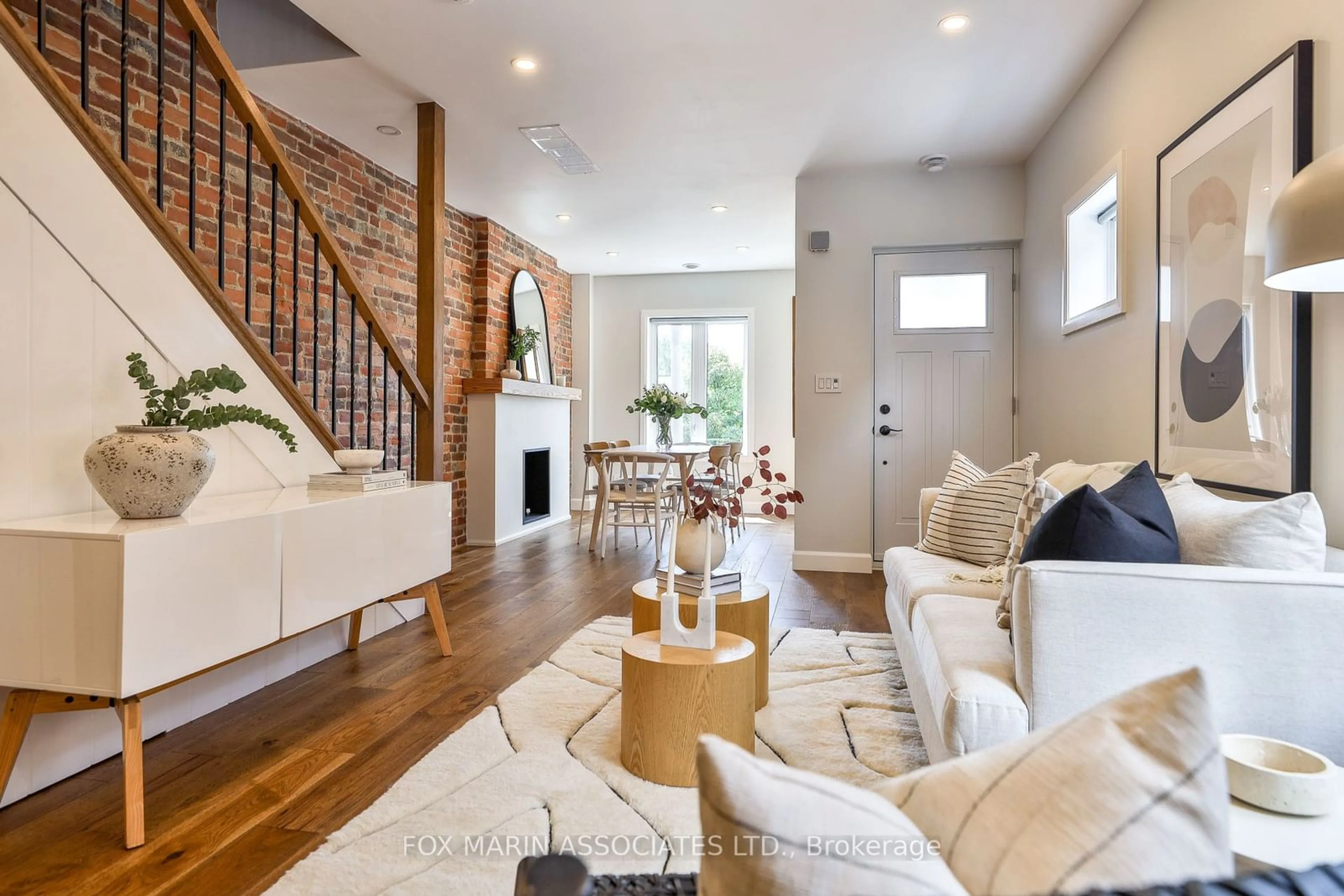 Living room, wood floors for 244 Rosemount Ave, Toronto Ontario M6H 2N3