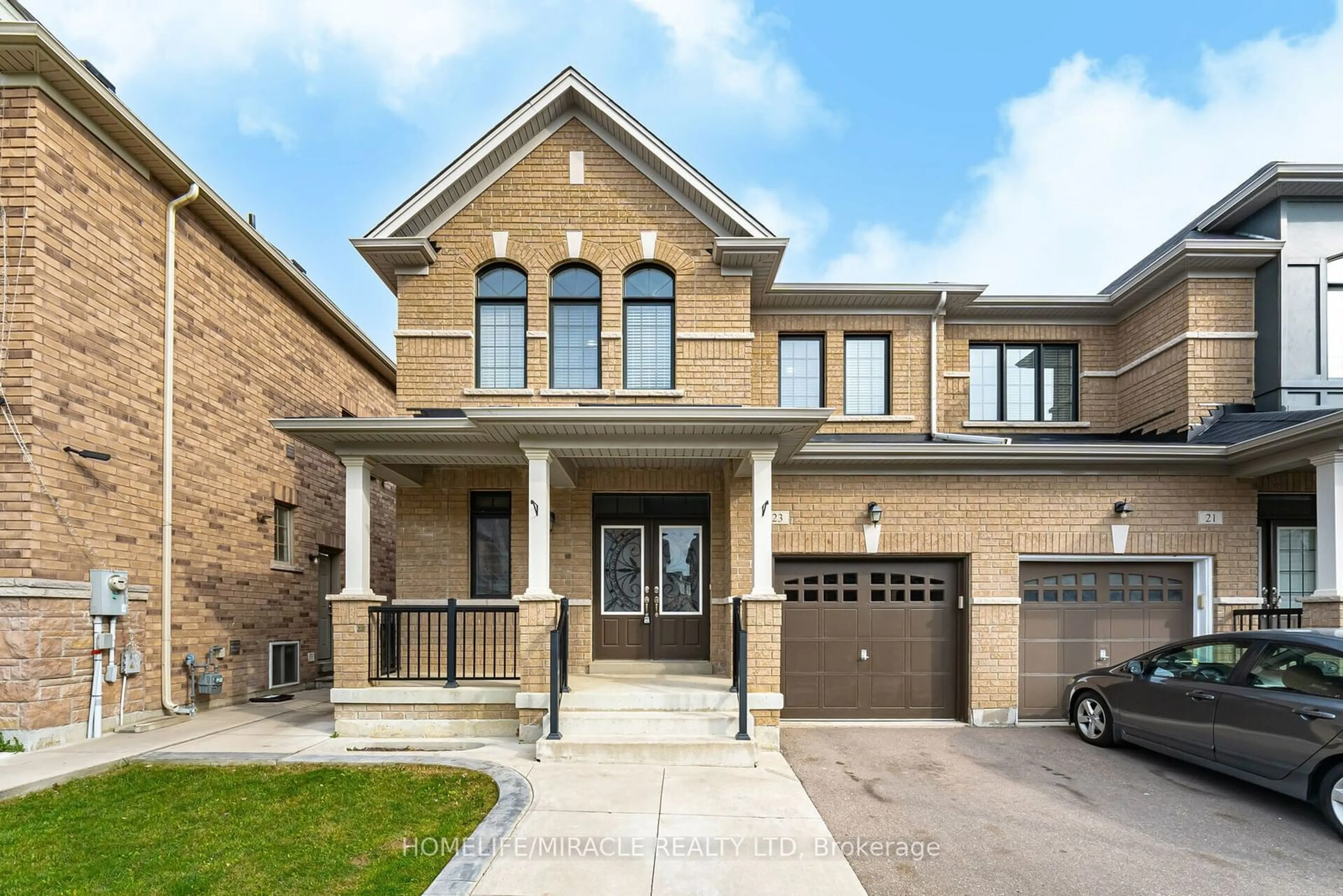 Home with brick exterior material for 23 Fringetree Rd, Brampton Ontario L6R 3W7