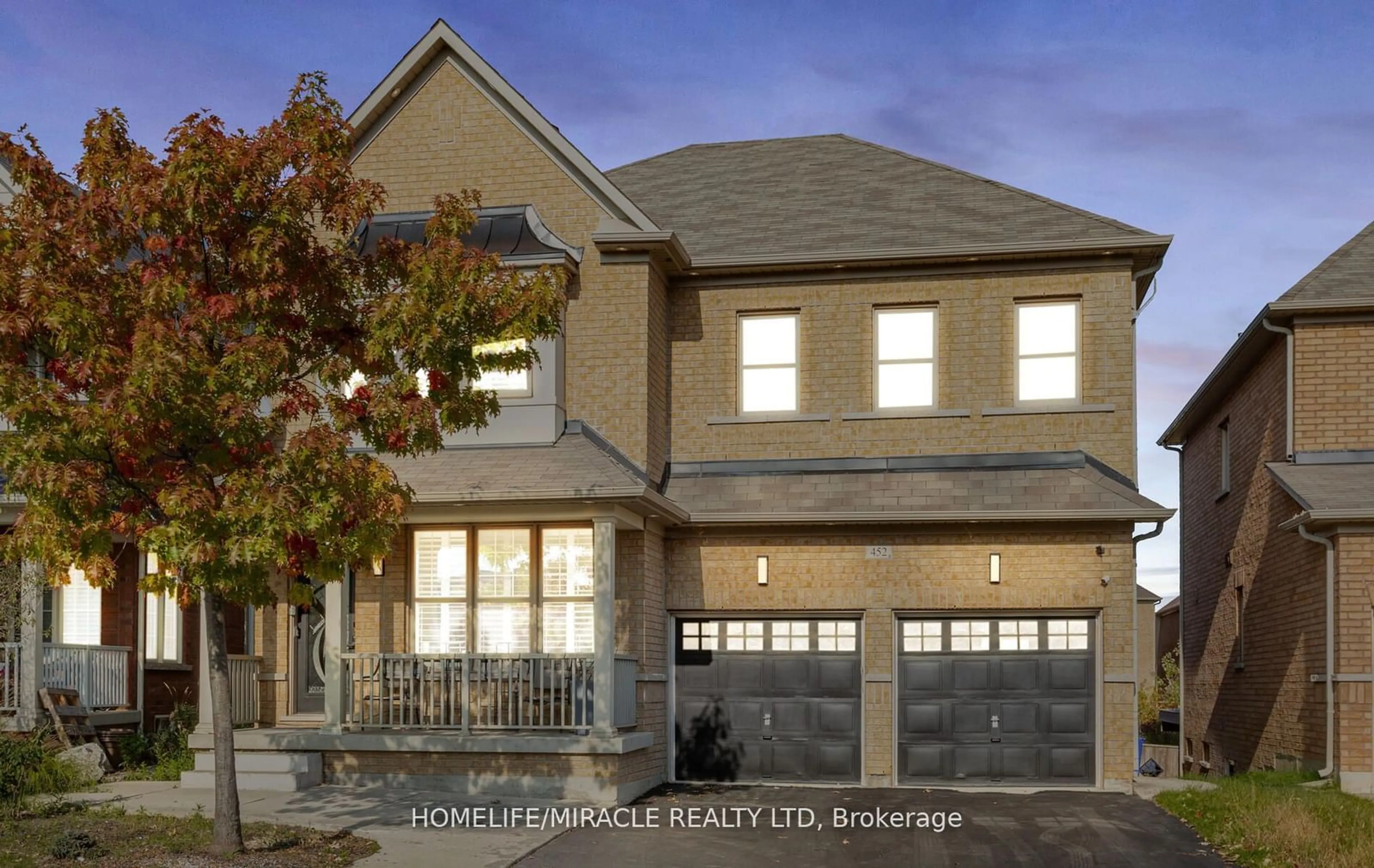 Home with brick exterior material for 452 Nairn Circ, Milton Ontario L9T 8A6