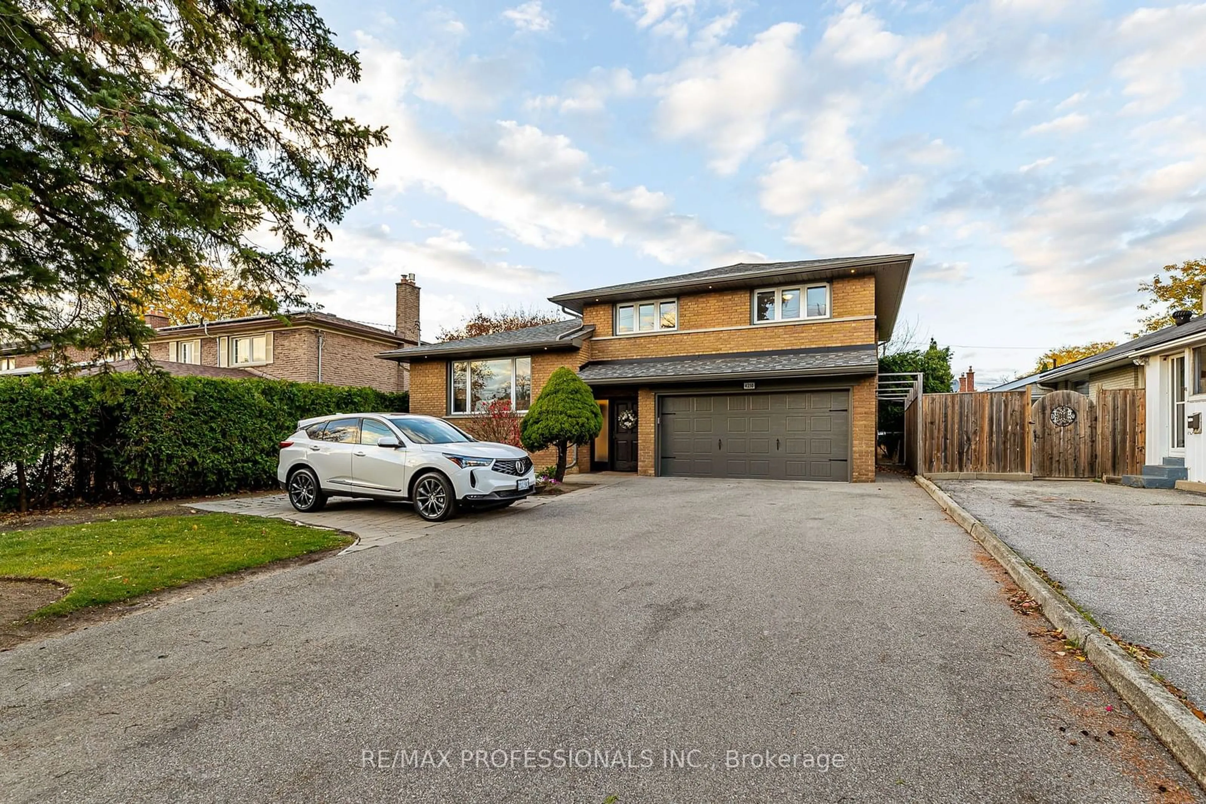 Frontside or backside of a home, the street view for 4250 Bloor St, Toronto Ontario M9C 1Z7