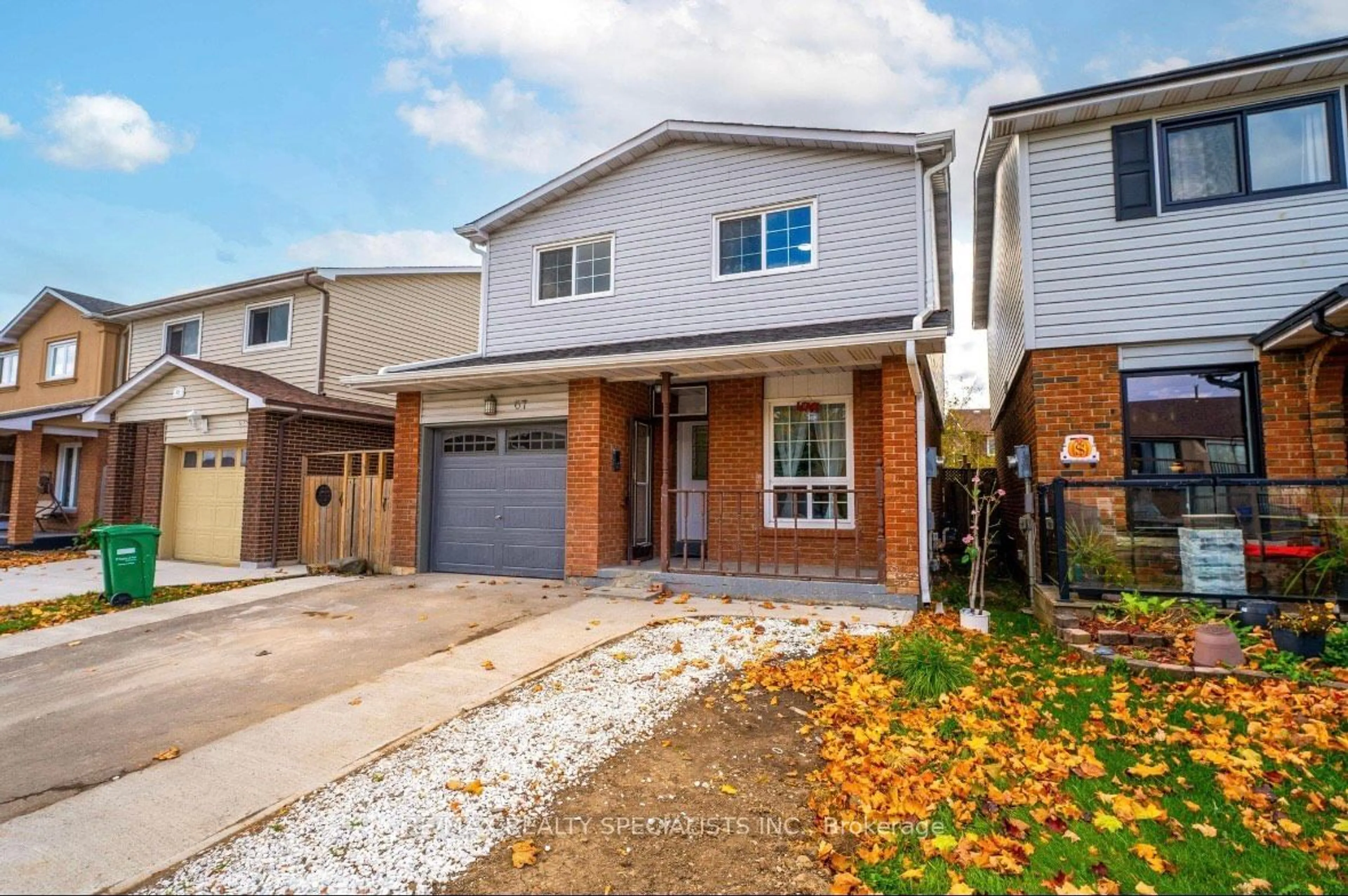 A pic from exterior of the house or condo, the street view for 67 Winterfold Dr, Brampton Ontario L6V 3S9