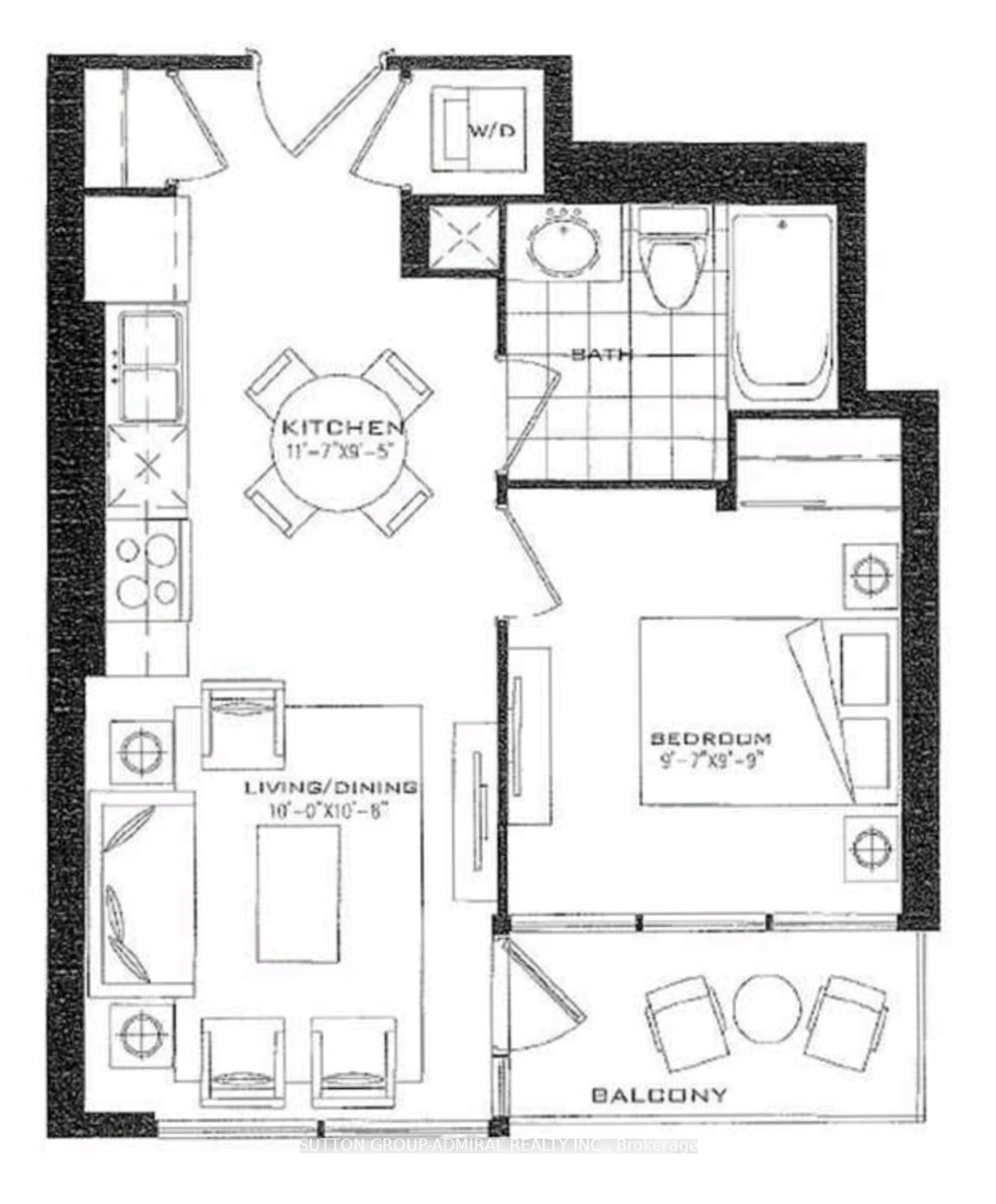 Floor plan for 830 Lawrence Ave #2108, Toronto Ontario M6A 0B6