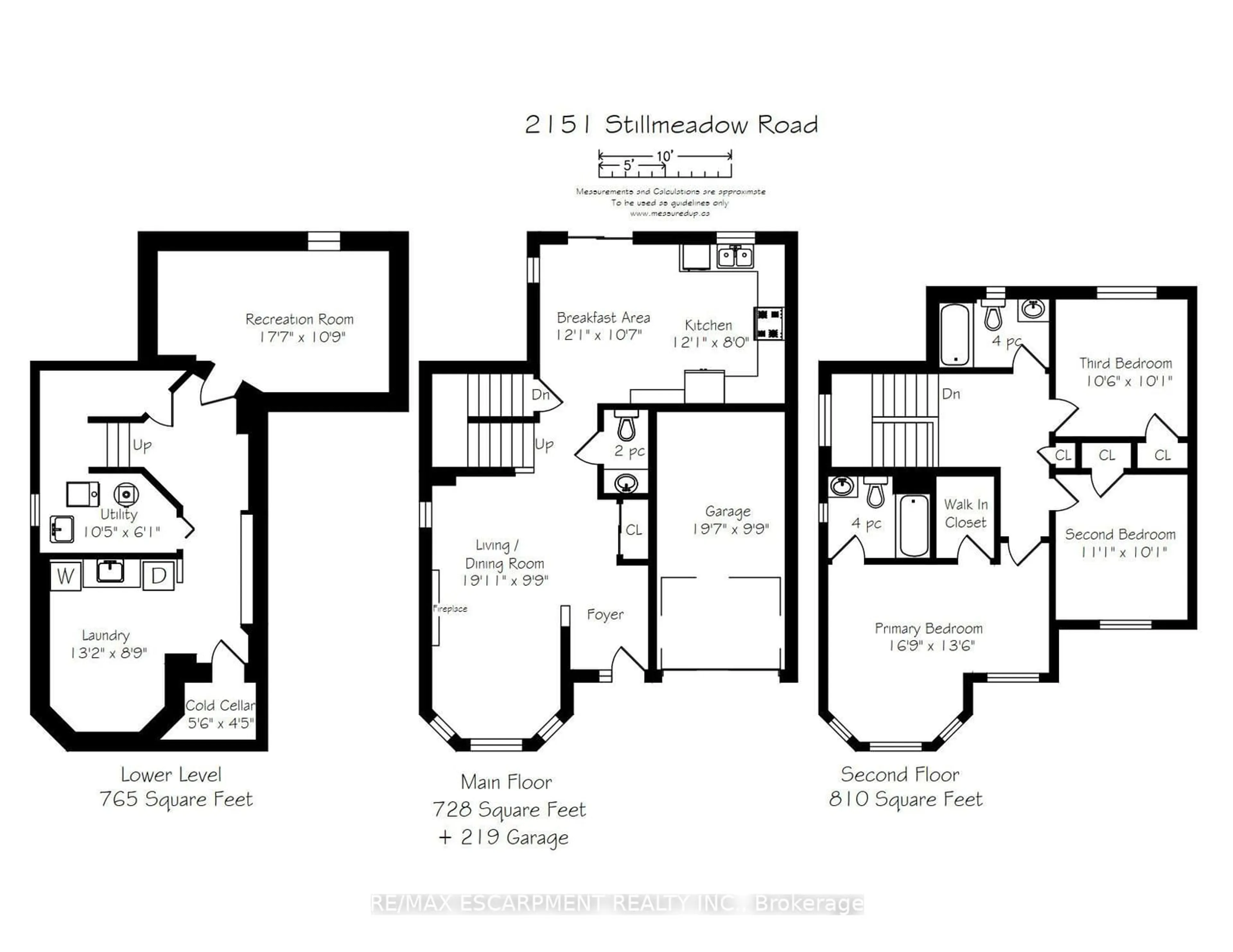 Floor plan for 2151 Stillmeadow Rd, Oakville Ontario L6M 3T4