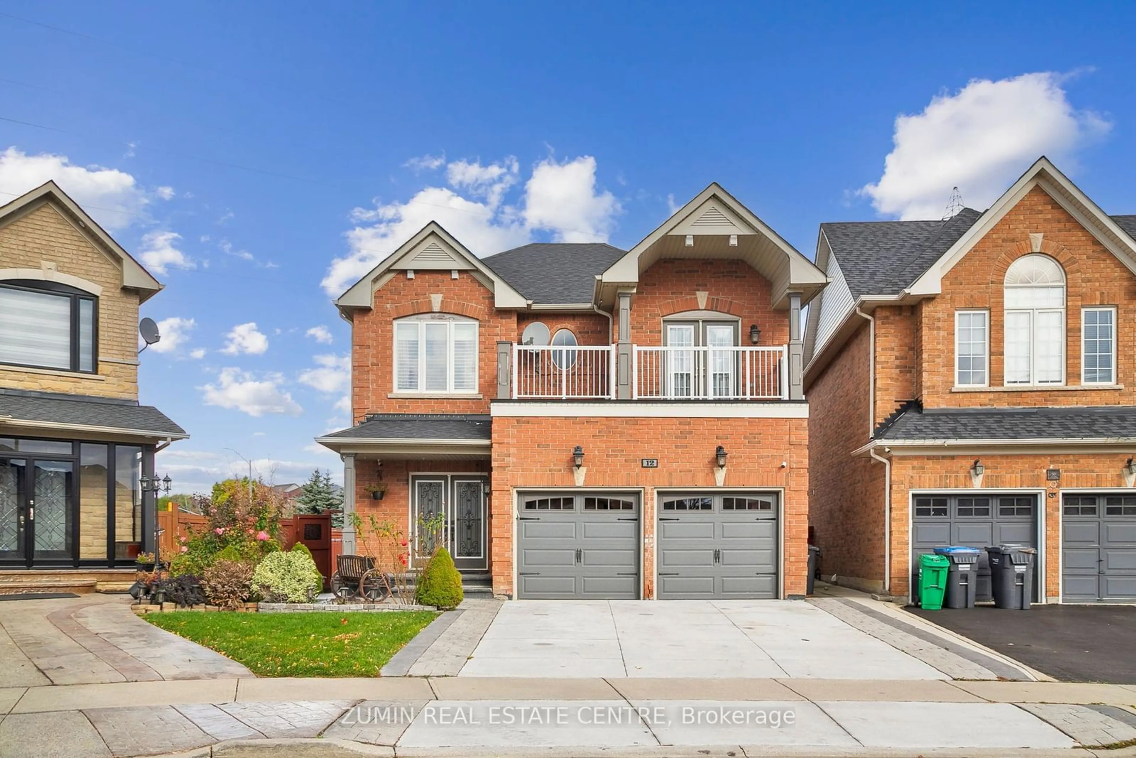 Home with brick exterior material for 12 Tatra Cres, Brampton Ontario L6Y 0K5