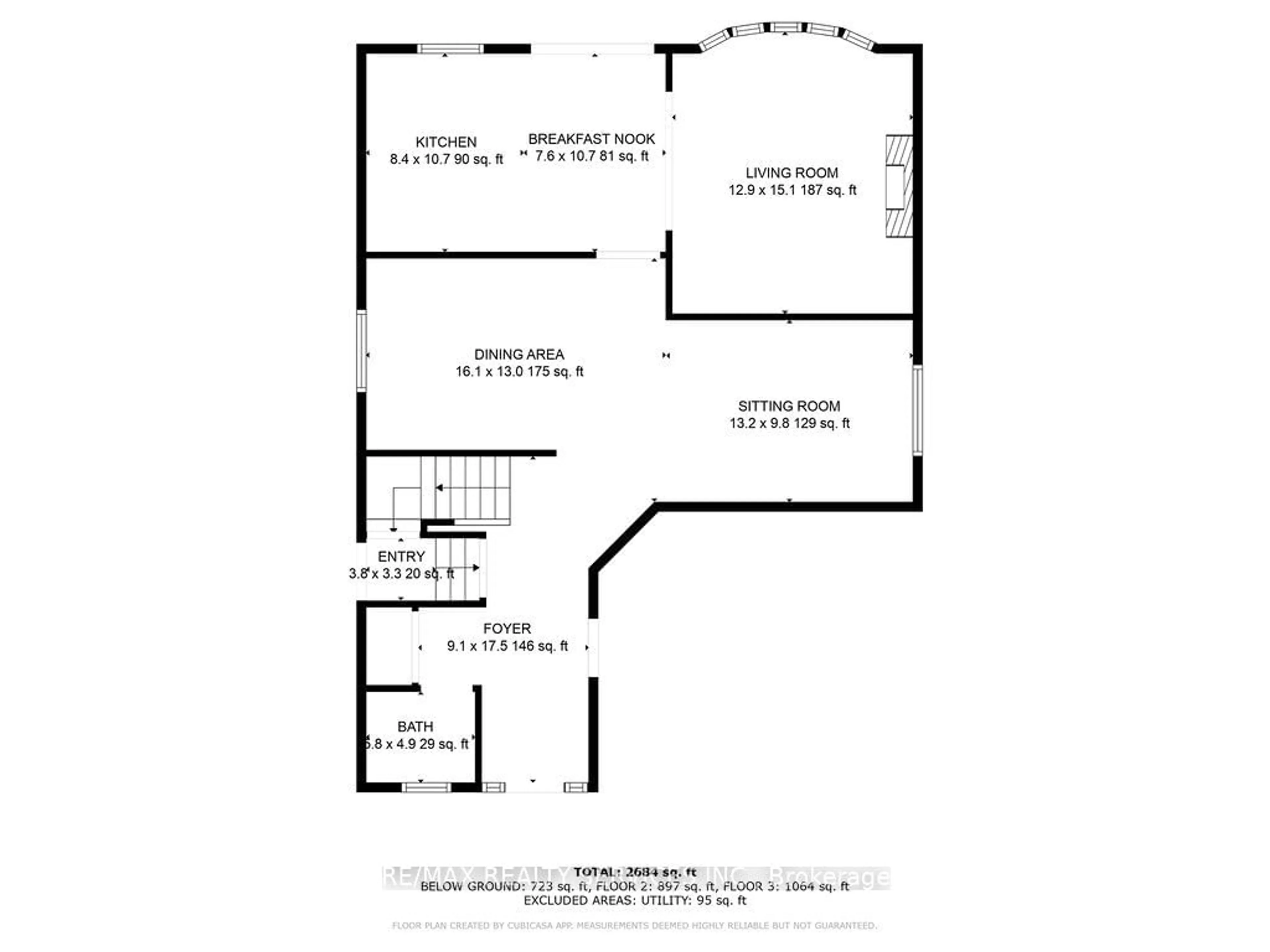 Floor plan for 149 Brisdale Dr, Brampton Ontario L7A 2Y8