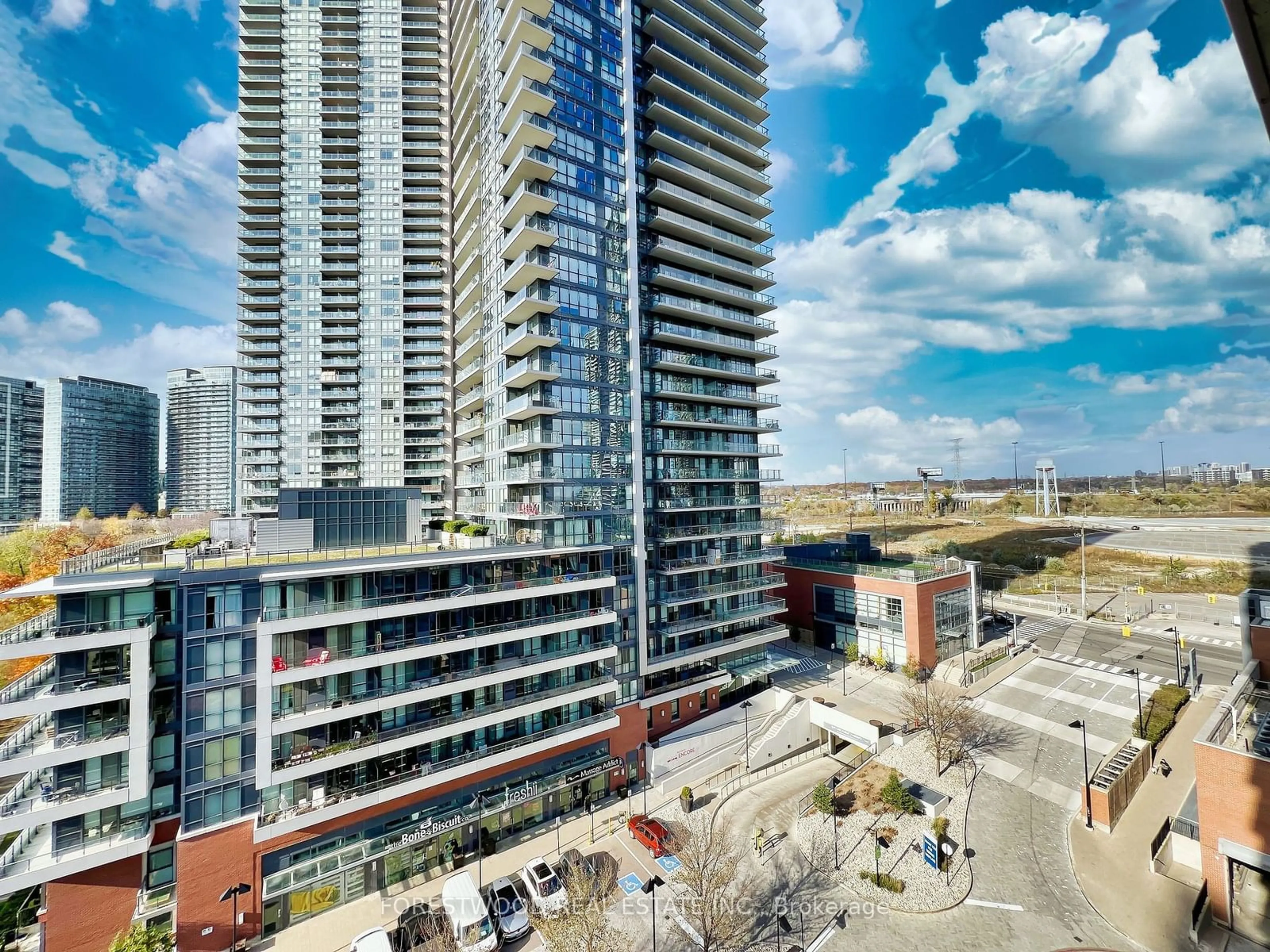 A pic from exterior of the house or condo, the view of city buildings for 2220 Lake Shore Blvd #1003, Toronto Ontario M8V 0C1