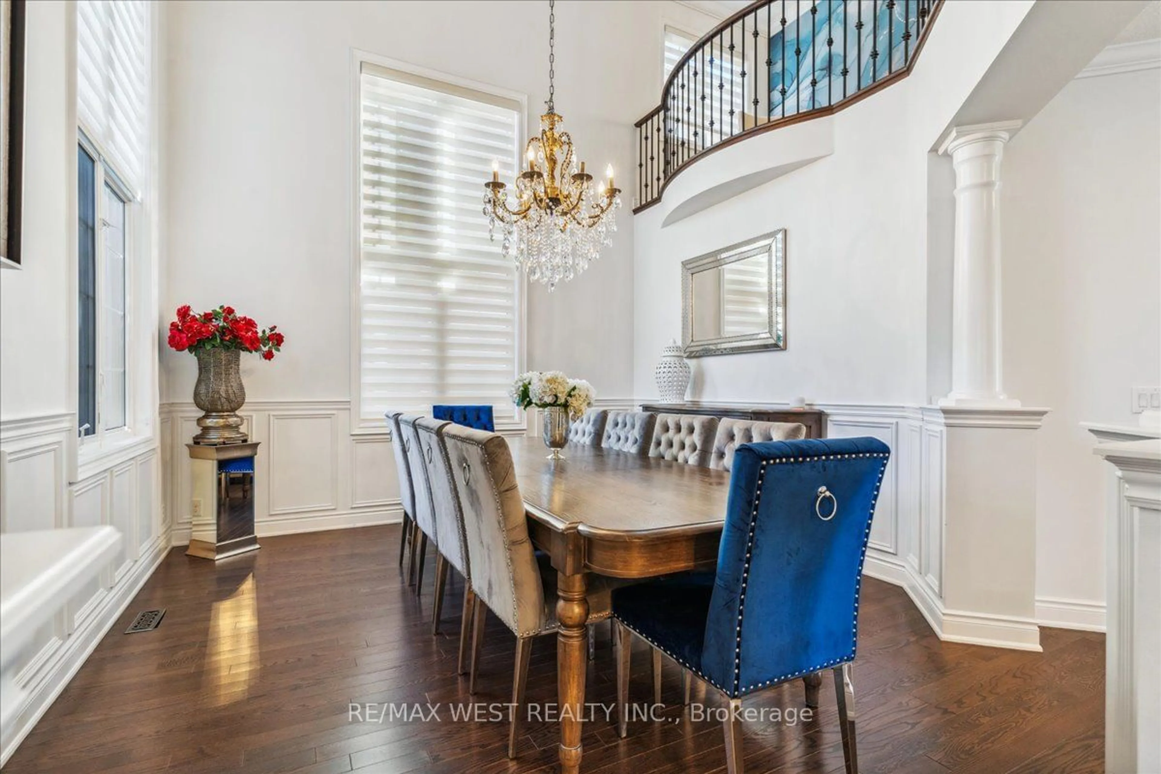 Dining room, wood floors for 36 Lampman Cres, Brampton Ontario L6X 0E4