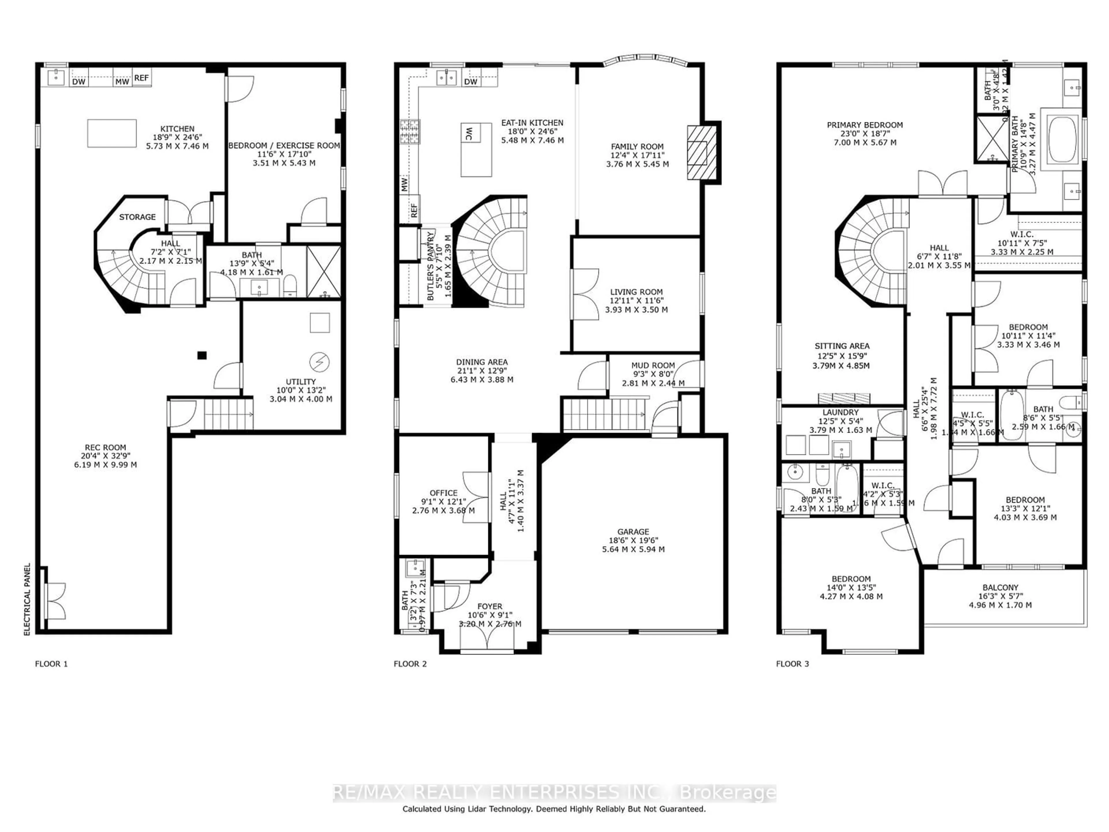 Floor plan for 39 Lampman Cres, Brampton Ontario L6X 3A3