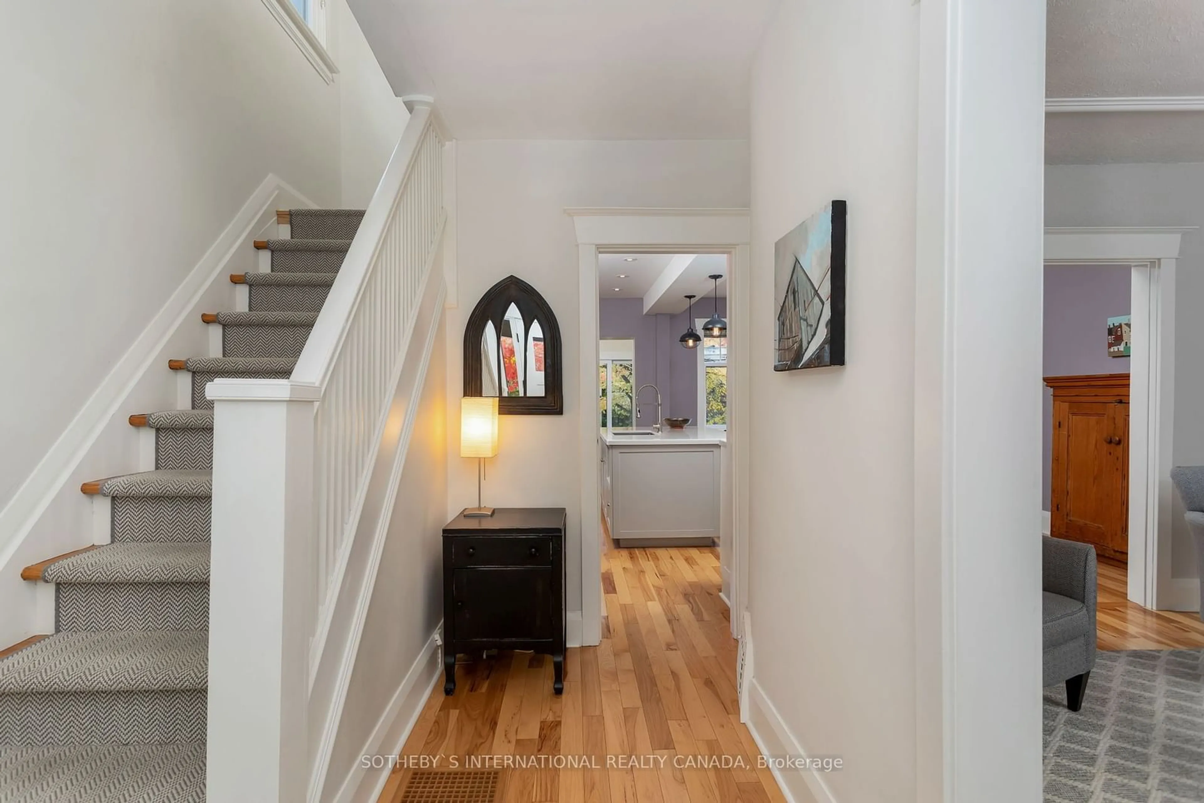 Indoor entryway, wood floors for 14 Lessard Ave, Toronto Ontario M6S 1X5