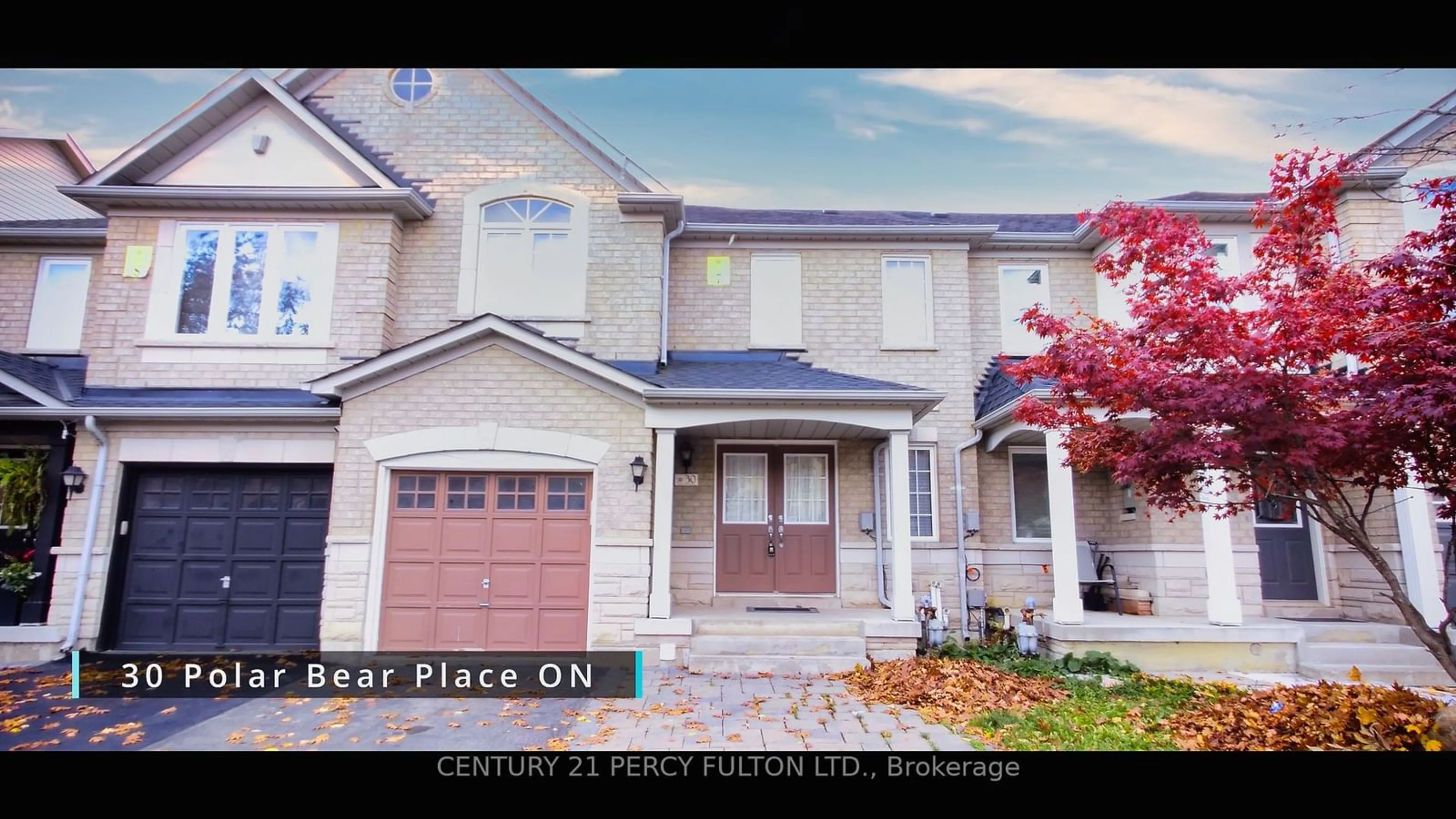 Home with brick exterior material for 30 Polar Bear Pl, Brampton Ontario L6R 3L8