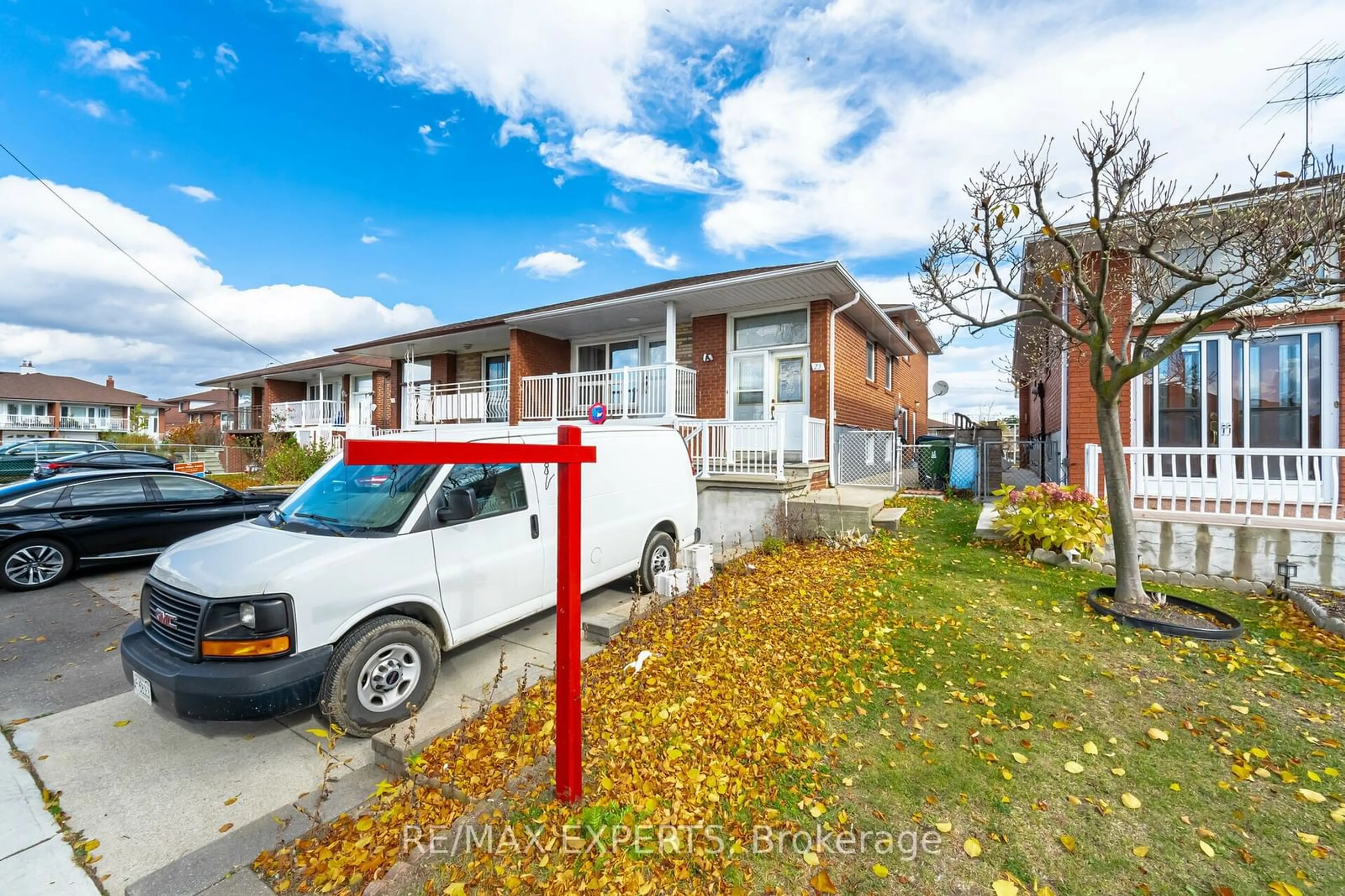 A pic from exterior of the house or condo, the street view for 23 Benrubin Dr, Toronto Ontario M9L 2H3