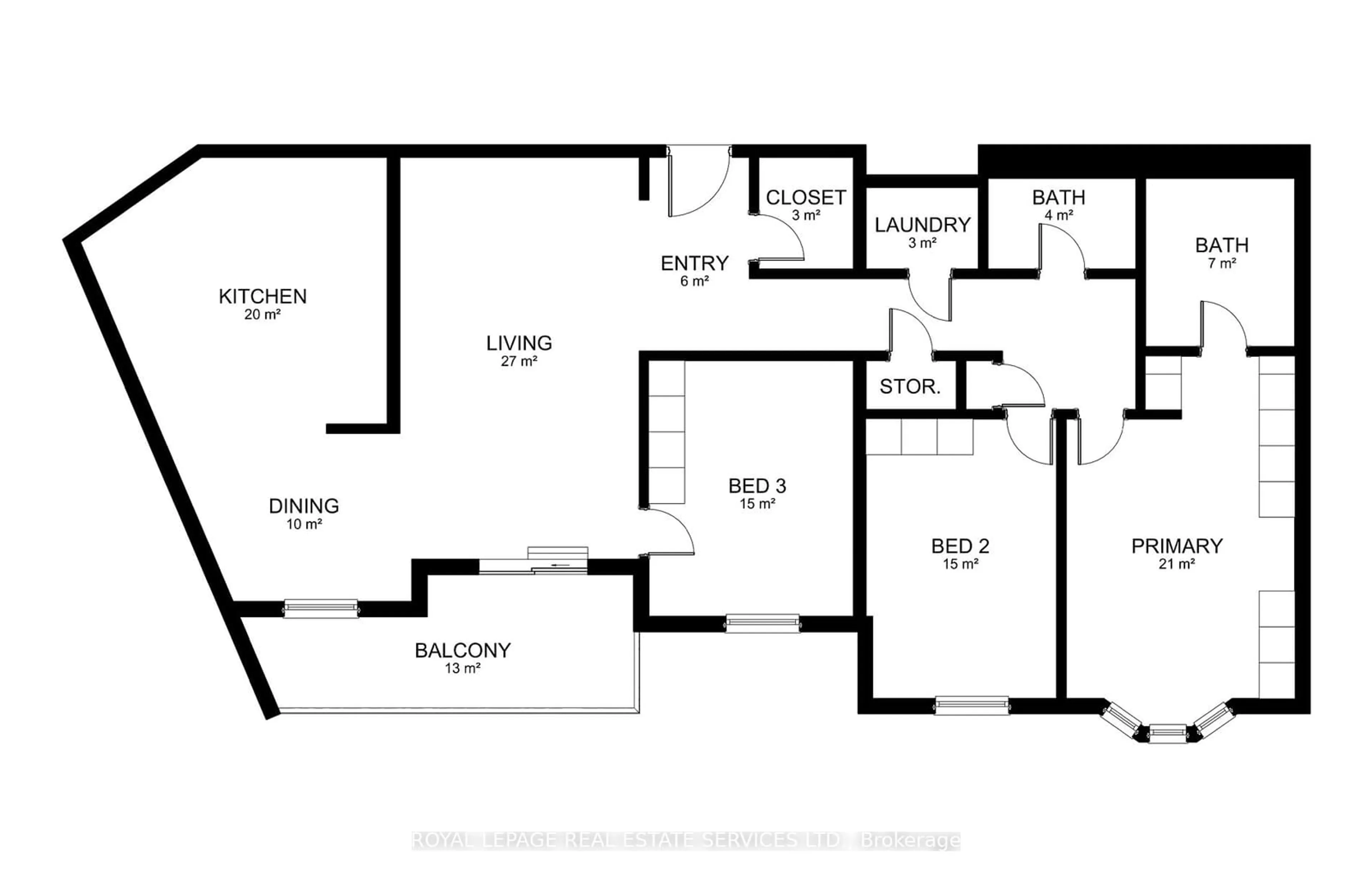 Floor plan for 5250 LAKESHORE Rd #1504, Burlington Ontario L7L 5L2