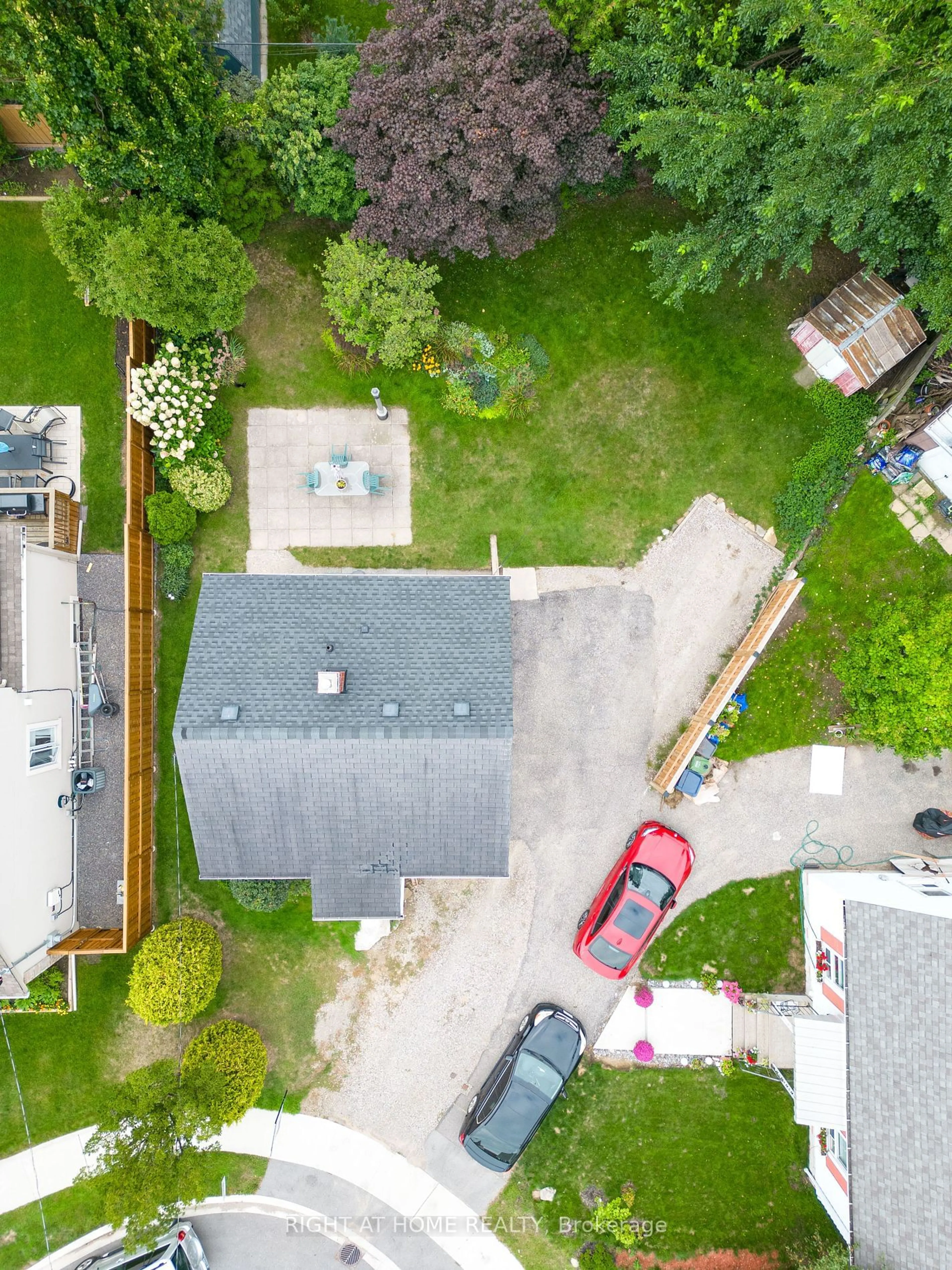 Frontside or backside of a home, the fenced backyard for 3 Mccallum Crt, Toronto Ontario M8Y 1M6