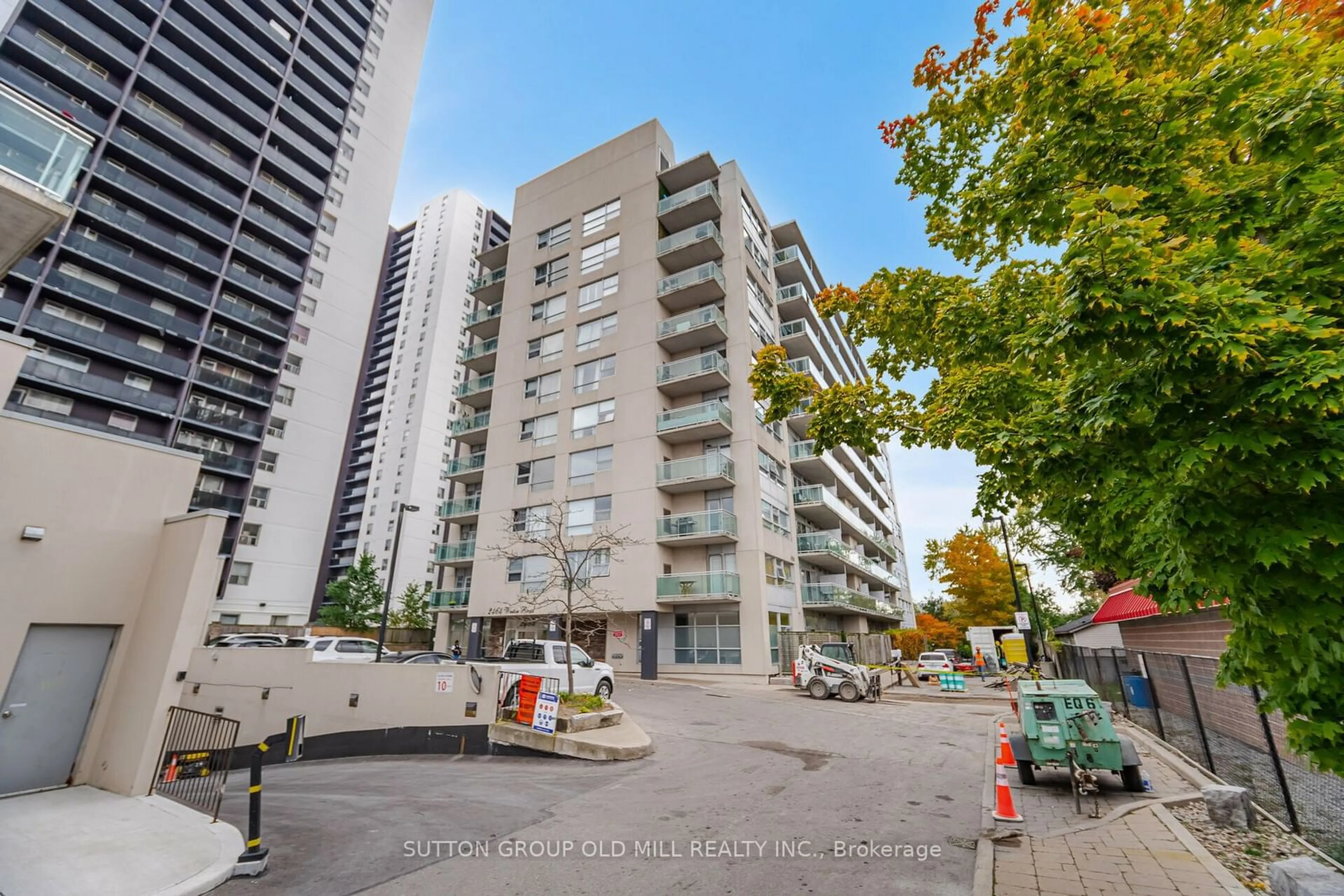 A pic from exterior of the house or condo, the street view for 2464 Weston Rd #216, Toronto Ontario M9N 0A2