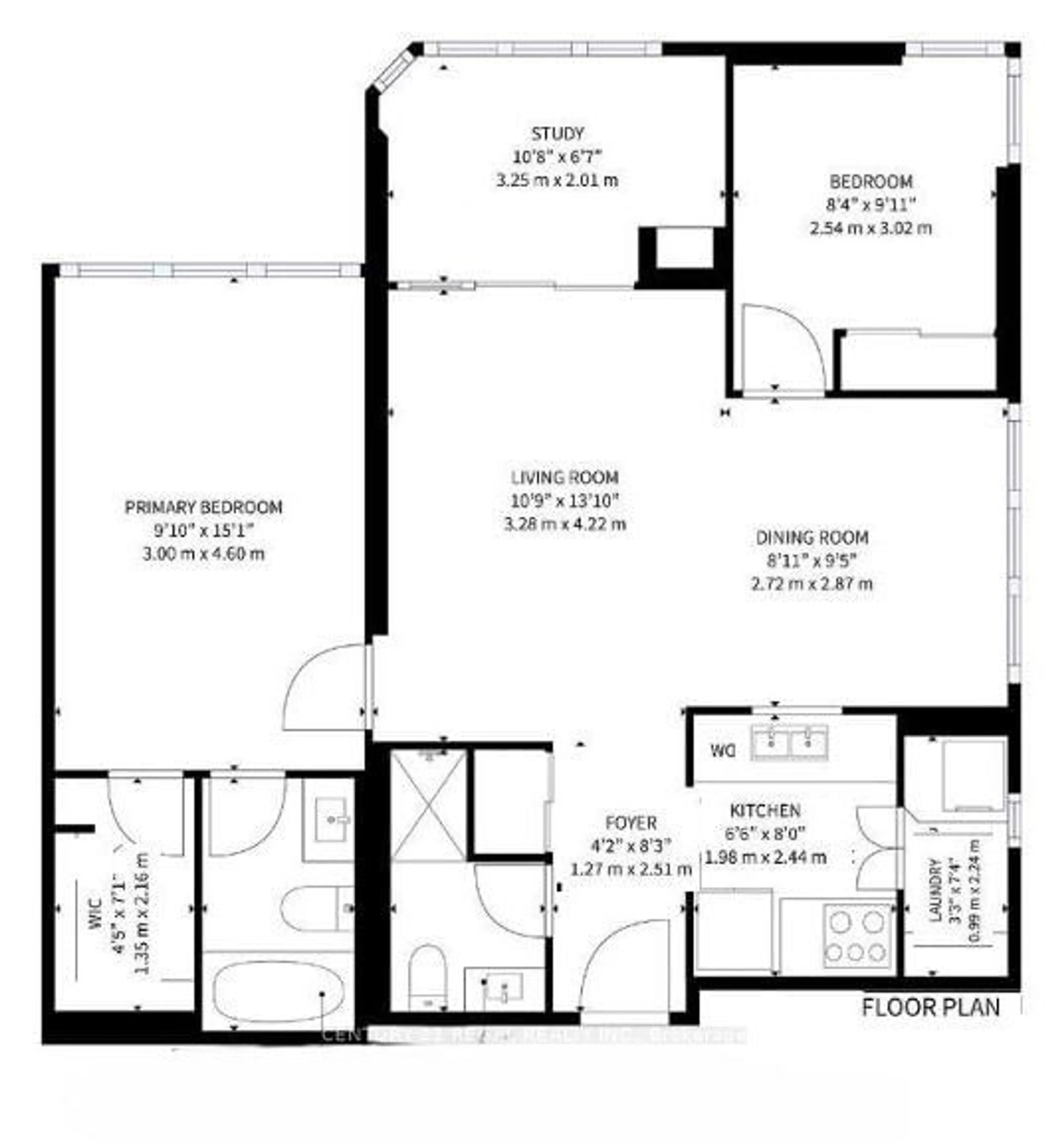 Floor plan for 265 Enfield Pl #211, Mississauga Ontario L5B 3Y7