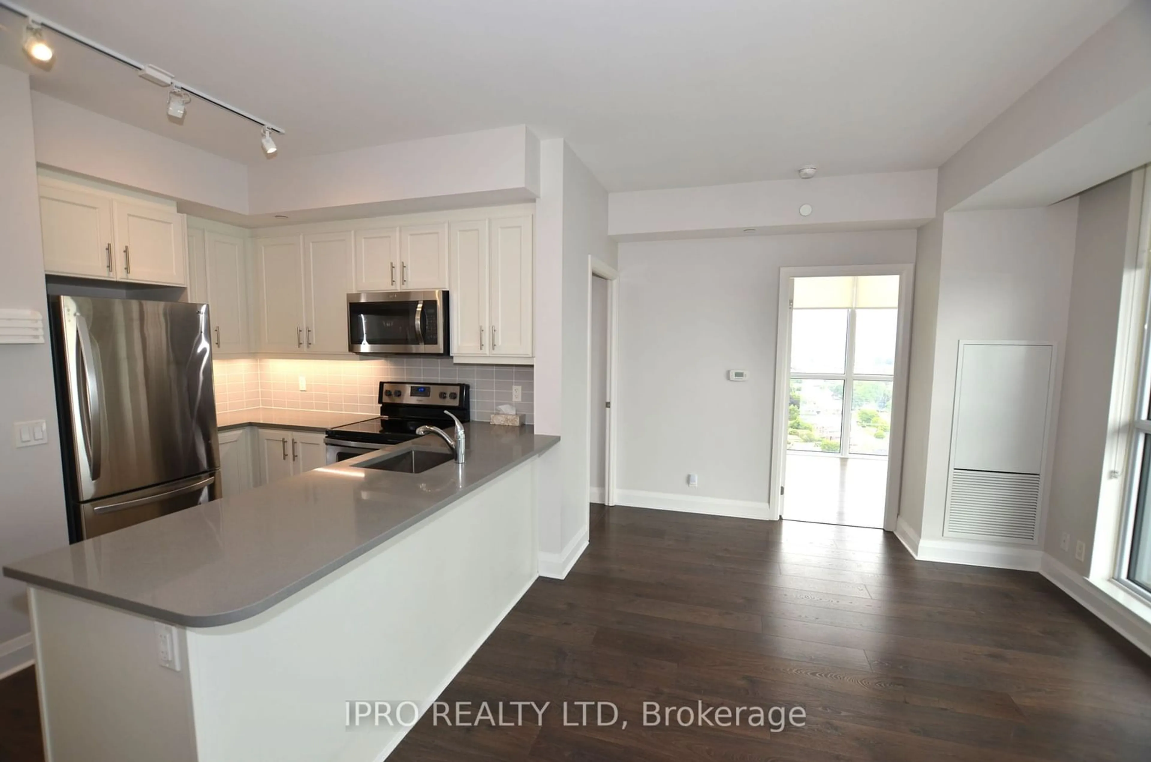 Open concept kitchen for 15 zorra St #1302, Toronto Ontario M8Z 0C1