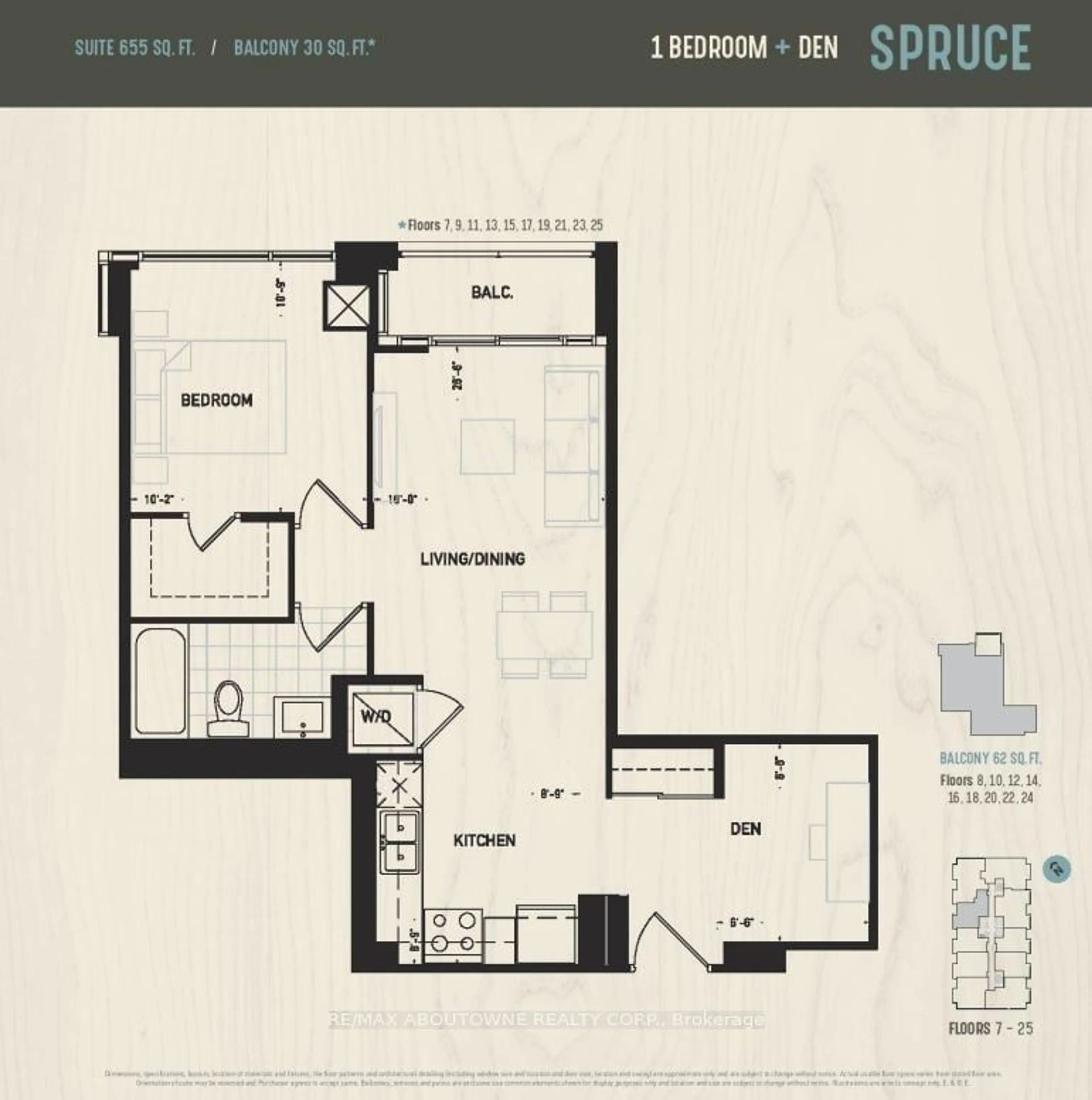 Floor plan for 297 OAK WALK Dr #807, Oakville Ontario L6H 3R6