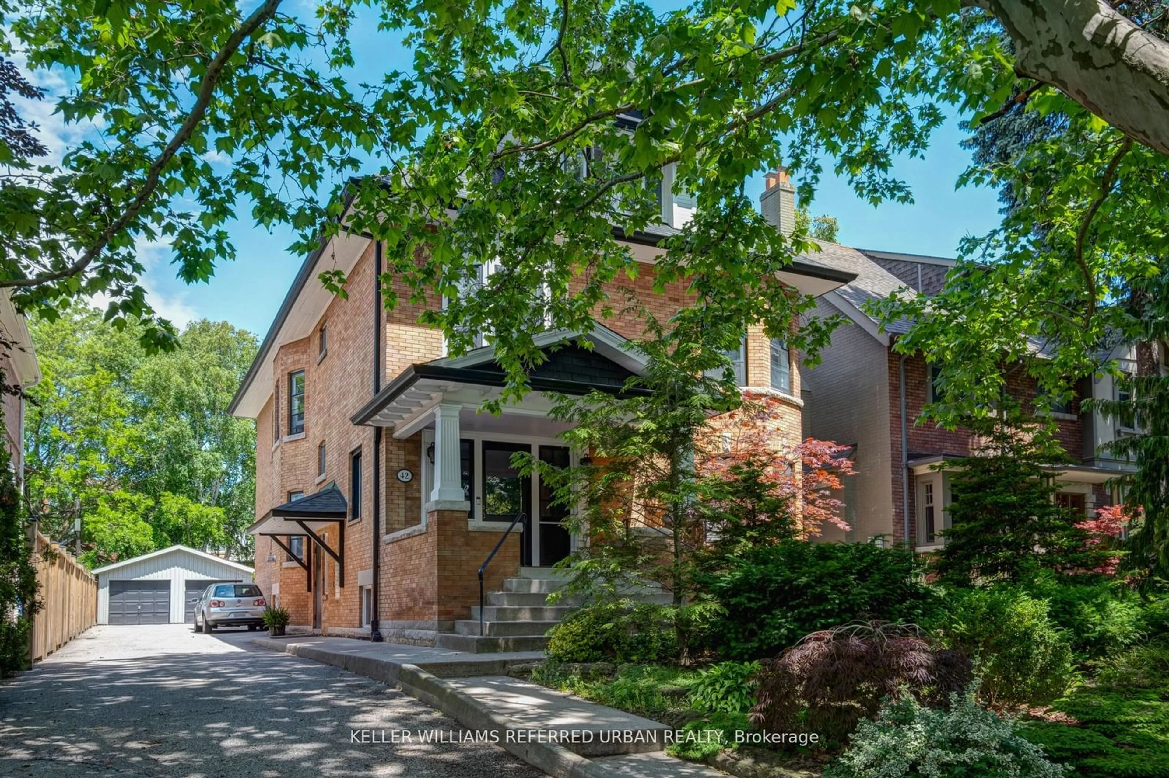 A pic from exterior of the house or condo, the street view for 42 High Park Blvd, Toronto Ontario M6R 1M8