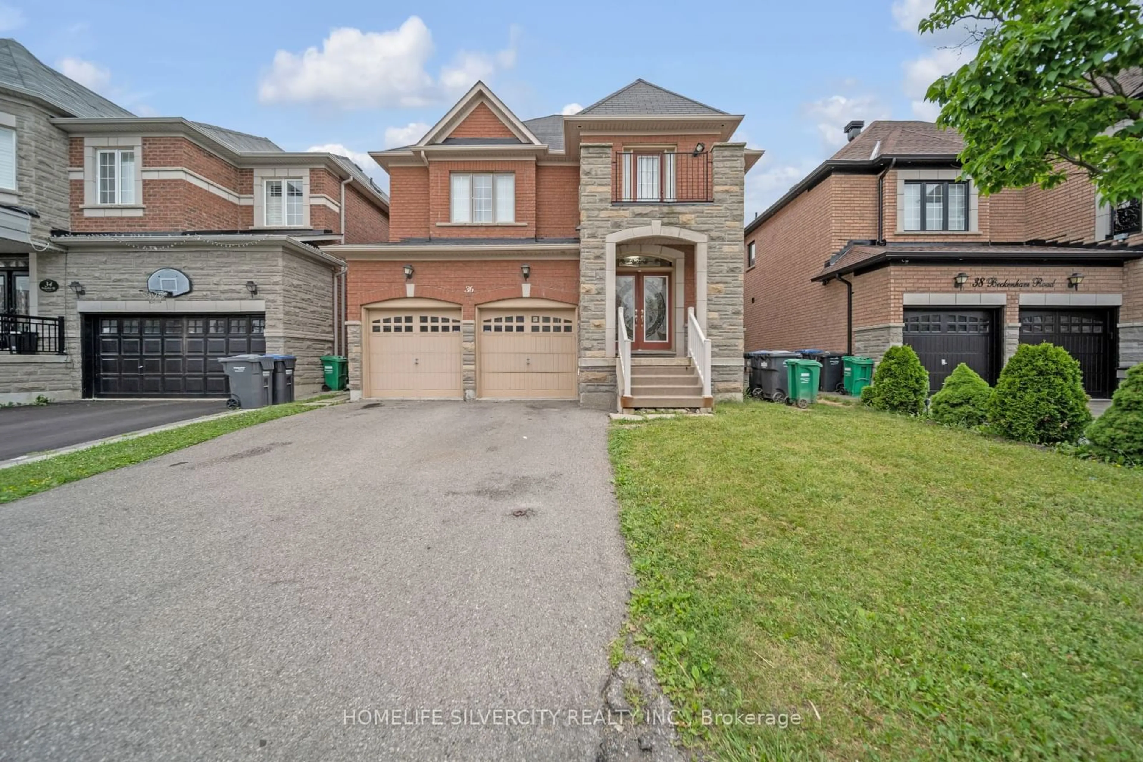 Frontside or backside of a home, the street view for 36 Beckenham Rd, Brampton Ontario L6P 2L7