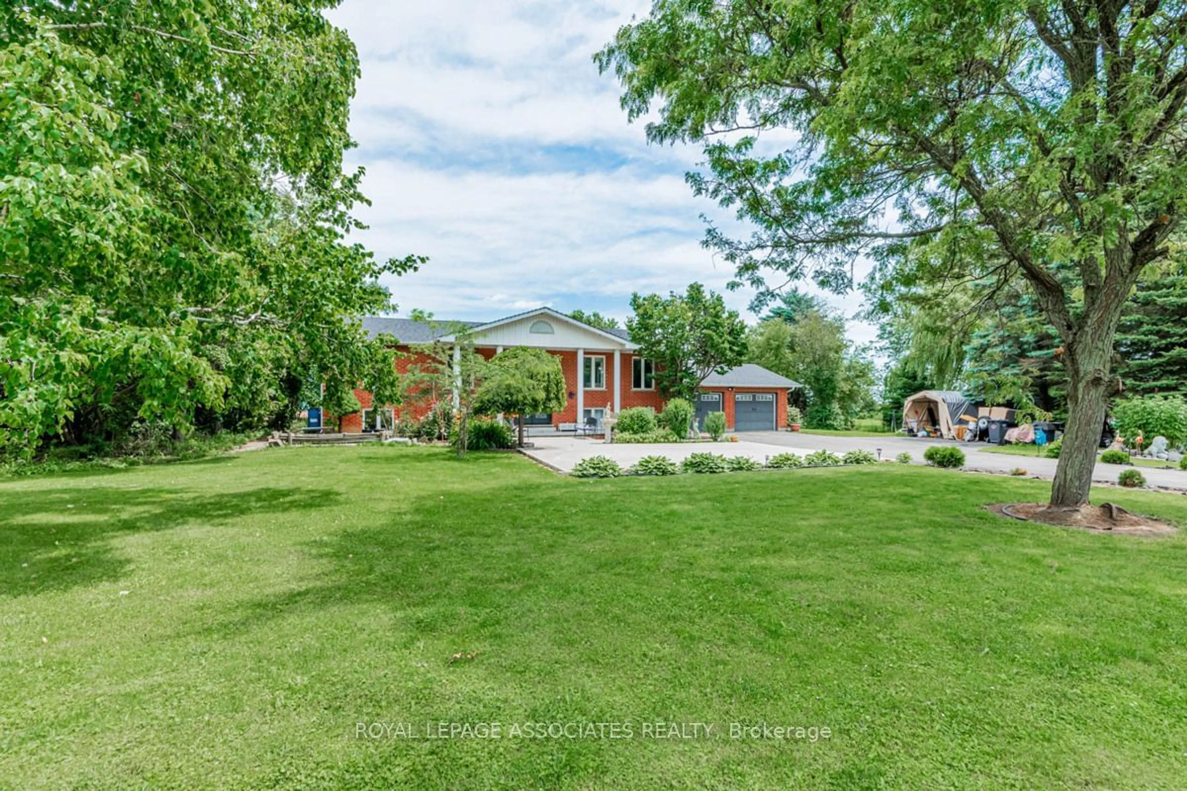 Frontside or backside of a home, the fenced backyard for 14607 The Gore Rd, Caledon Ontario L7E 0X1