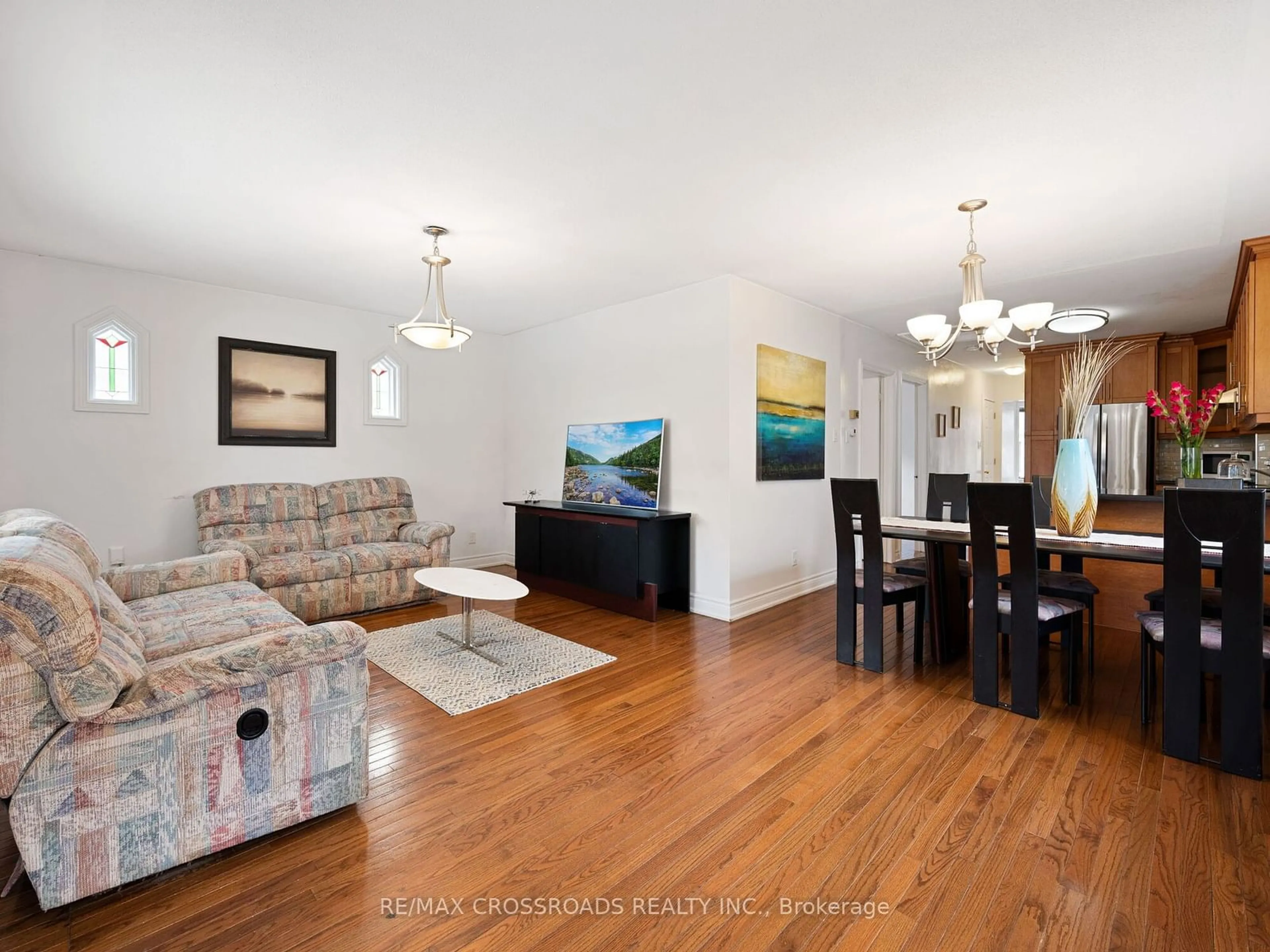 Living room, wood floors for 92 Foxwell St, Toronto Ontario M6N 1Z5