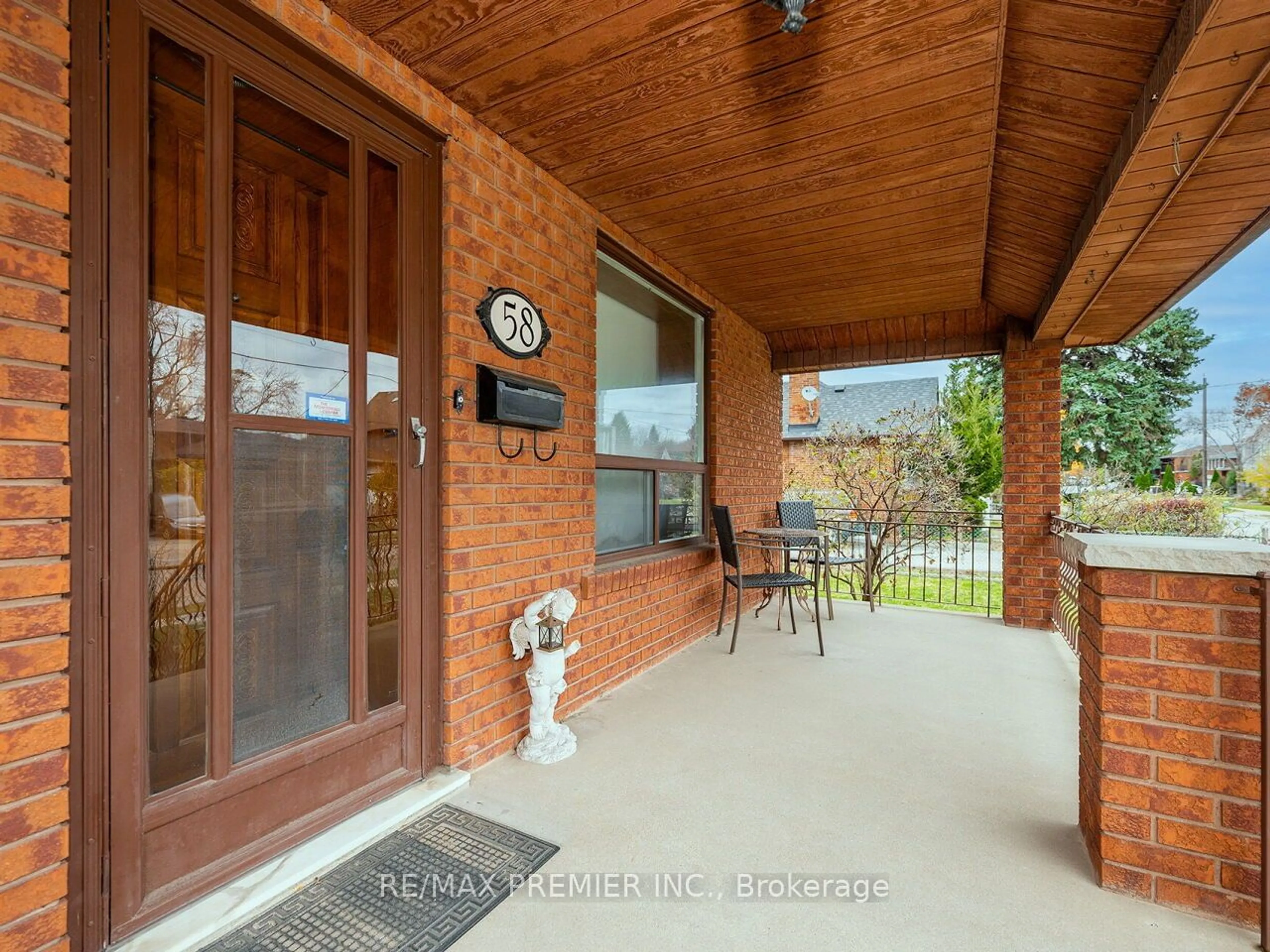 Indoor foyer, wood floors for 58 Harding Ave, Toronto Ontario M6M 3A5