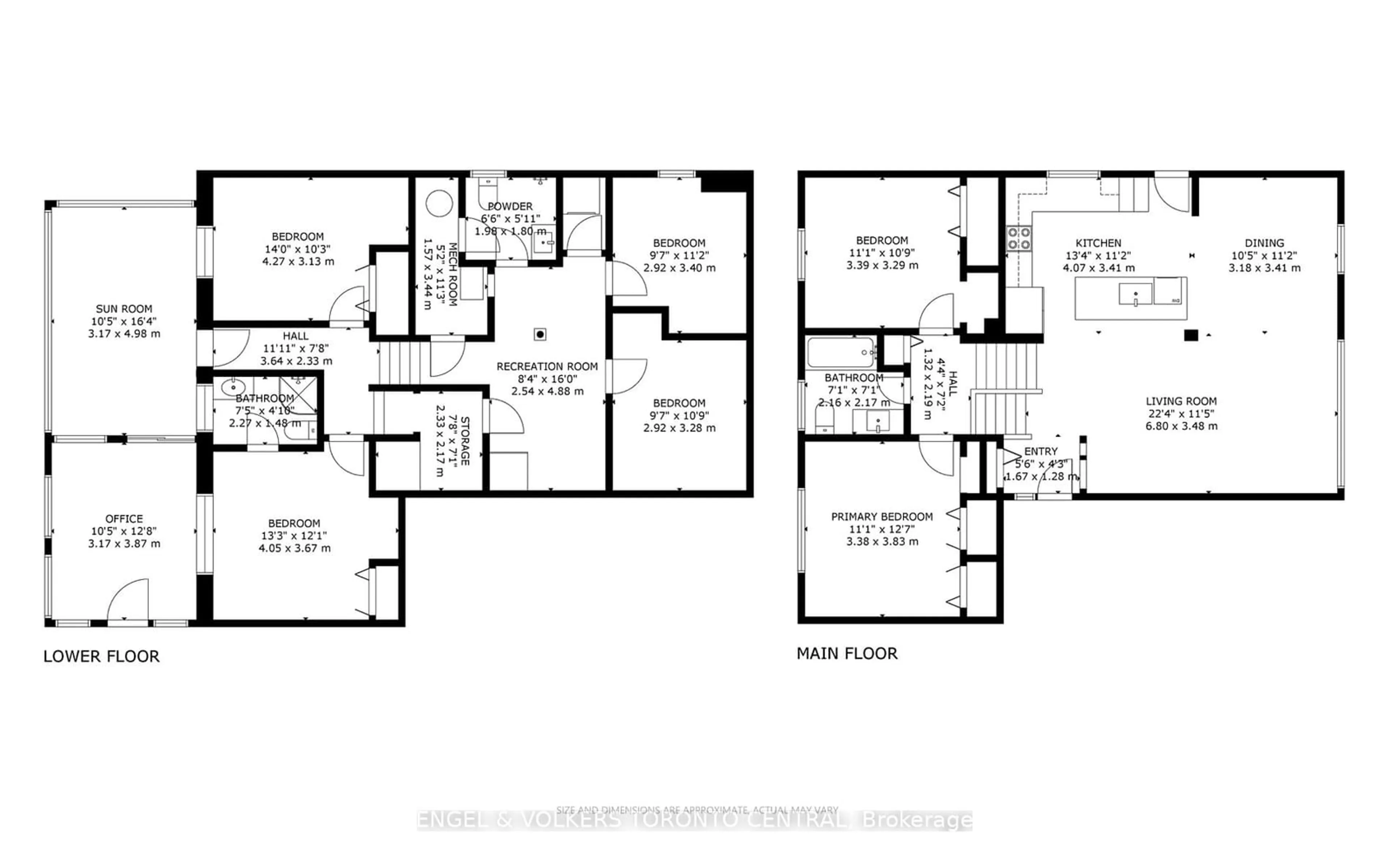 Floor plan for 24 Masseygrove Cres, Toronto Ontario M9V 3C9