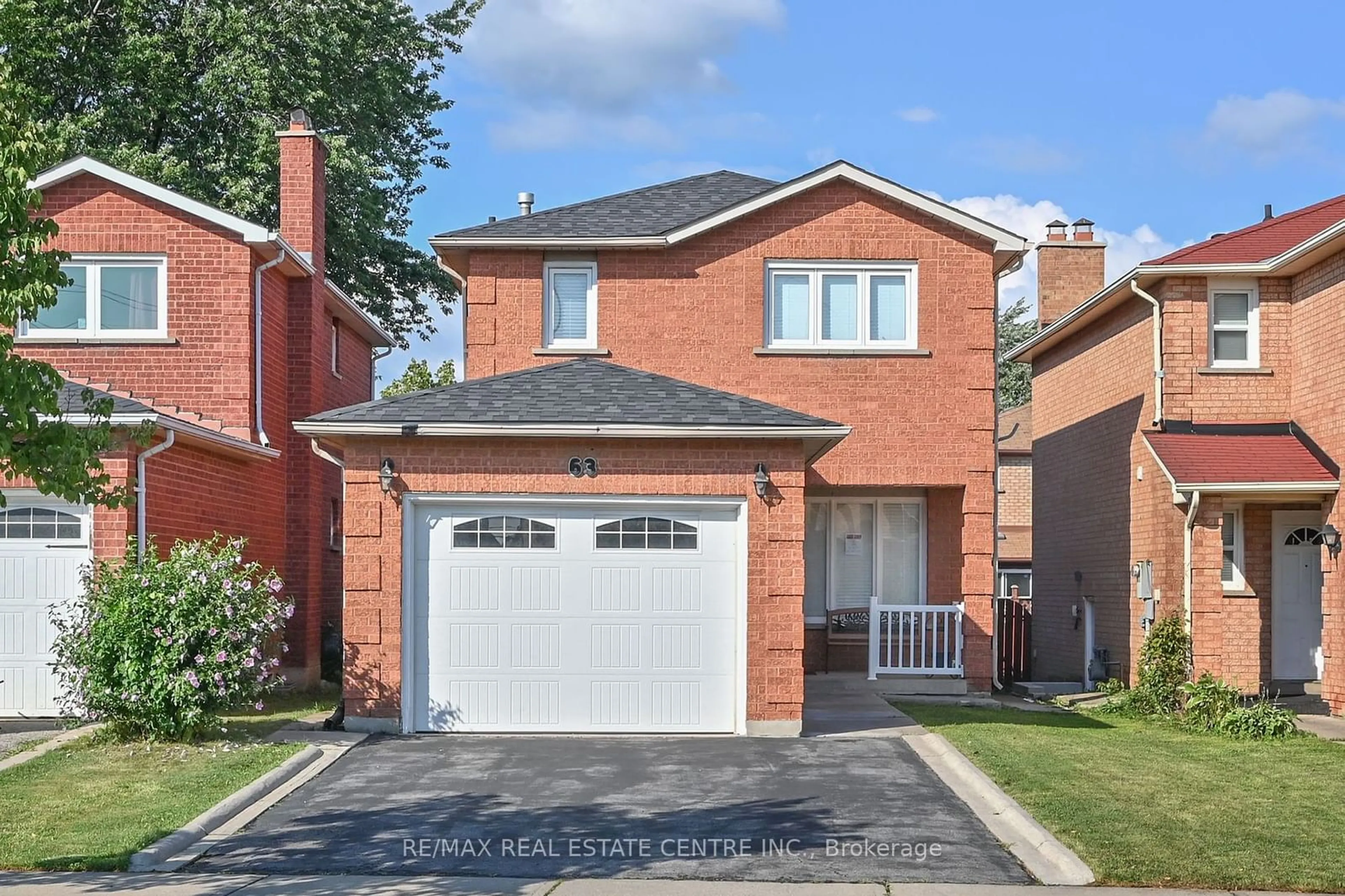 Home with brick exterior material for 63 Candy Cres, Brampton Ontario L6X 4A1