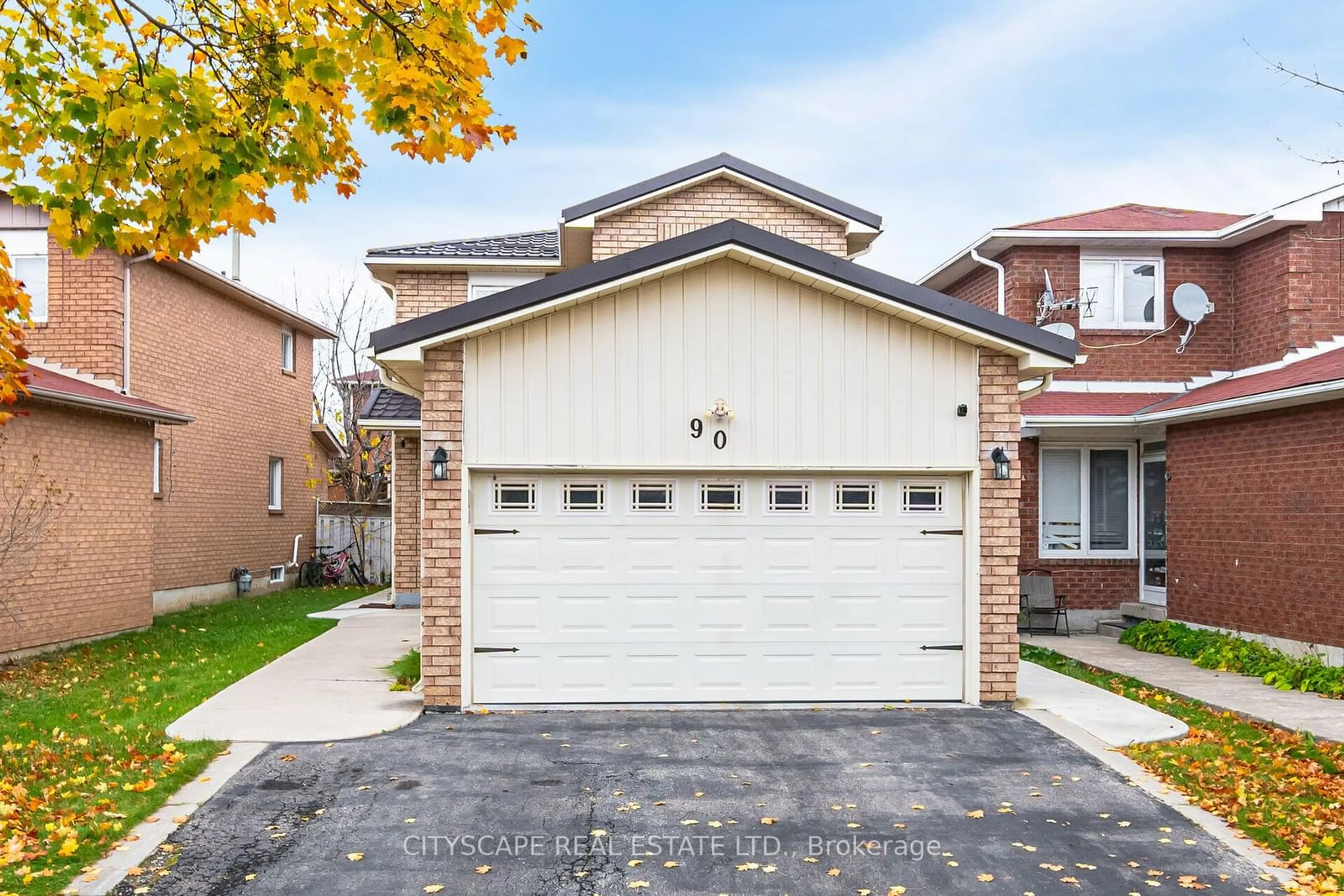 A pic from exterior of the house or condo, the street view for 90 Toba Cres, Brampton Ontario L6Z 4R8