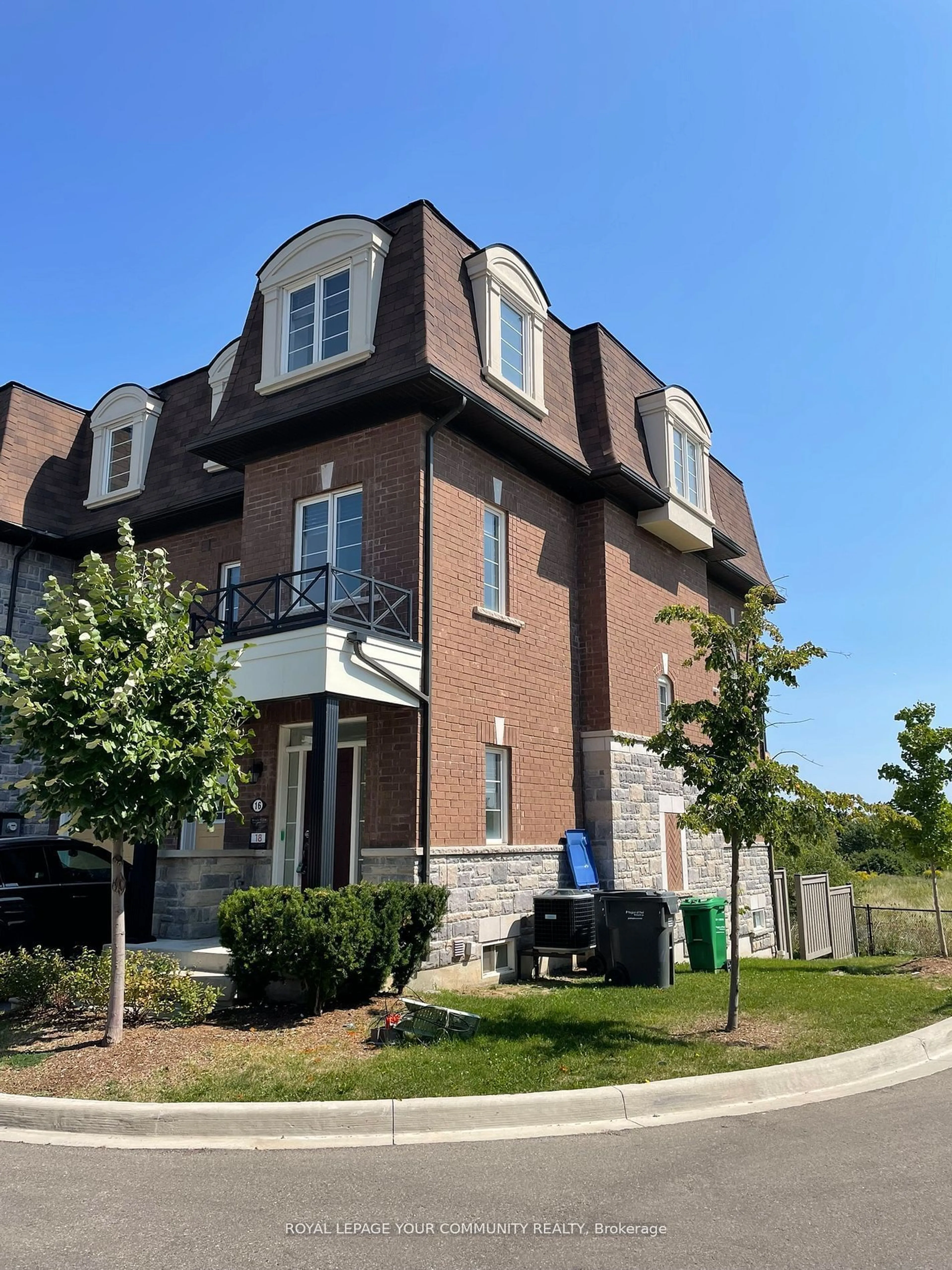 A pic from exterior of the house or condo, the street view for 16 Feldspar Gate, Brampton Ontario L6X 5R6