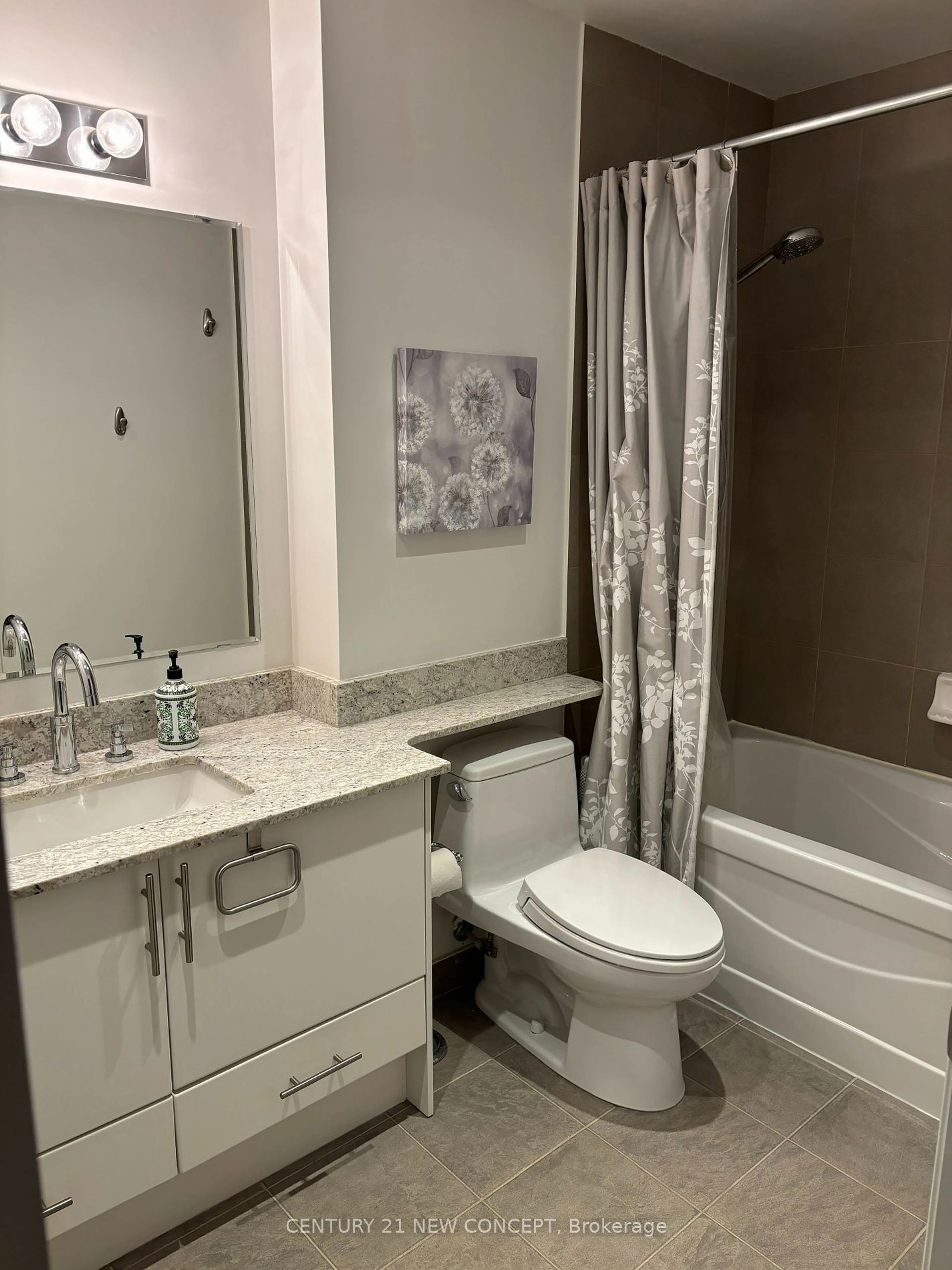 Bathroom, ceramic floors for 1900 Lake Shore Blvd #704, Toronto Ontario M6S 1A4