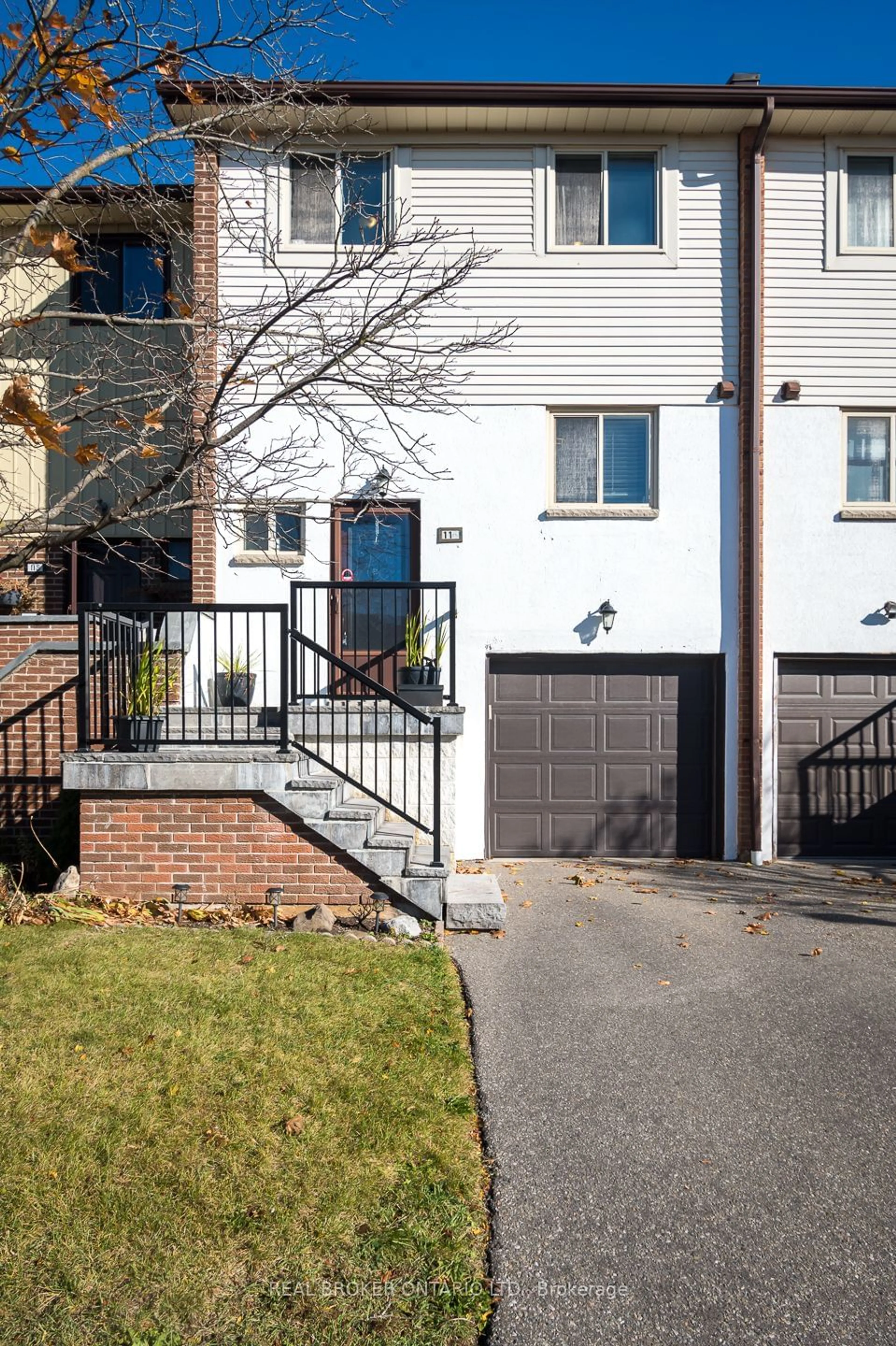 A pic from exterior of the house or condo, the fenced backyard for 116 Baronwood Crt #116, Brampton Ontario L6V 3H7