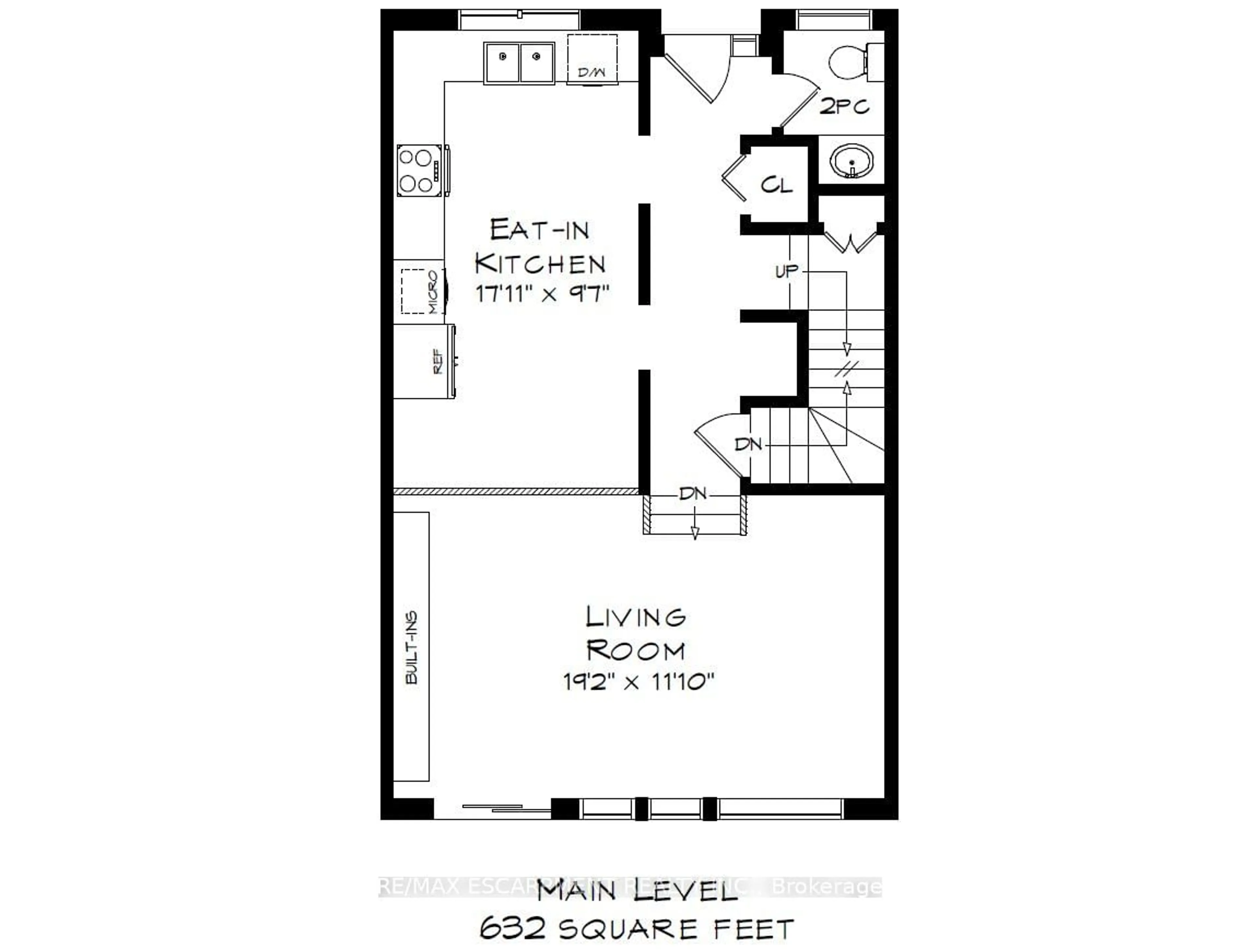 Floor plan for 2050 Upper Middle Rd #170, Burlington Ontario L7P 3R9