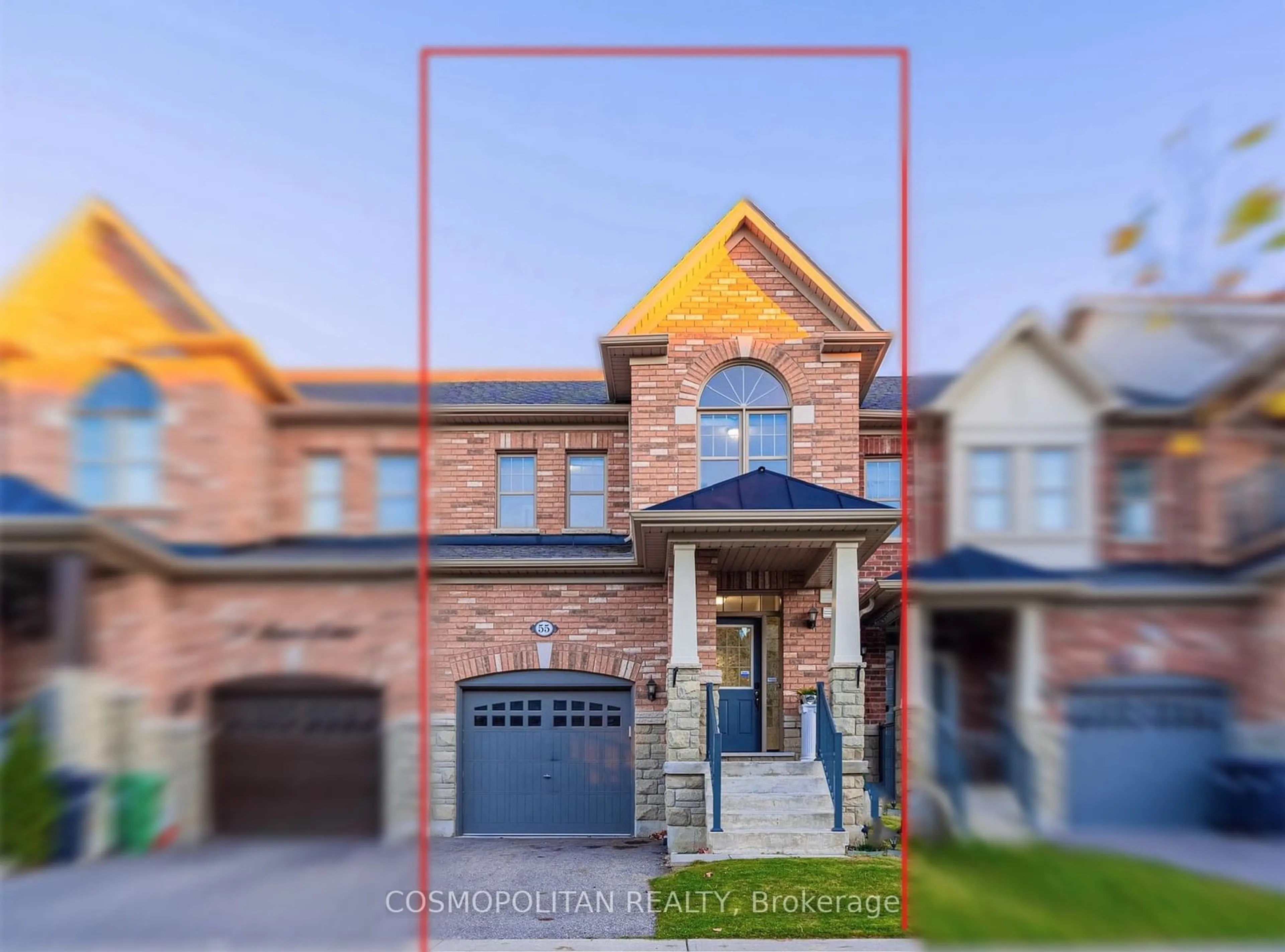 Frontside or backside of a home, the street view for 55 Fann Dr, Brampton Ontario L7A 4L3