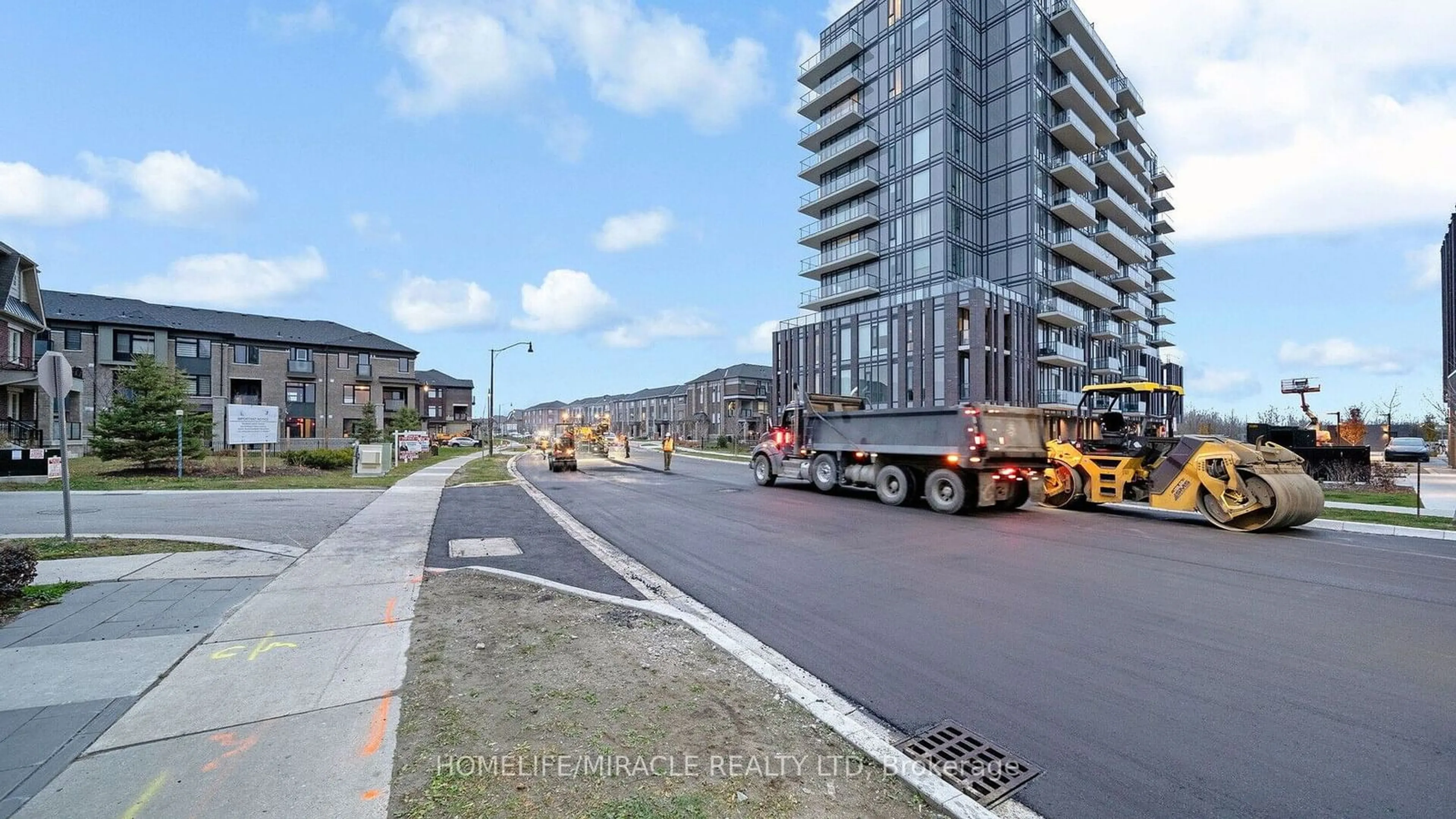 A pic from exterior of the house or condo, the street view for 225 Veterans Dr #1210N, Brampton Ontario L7A 5L7