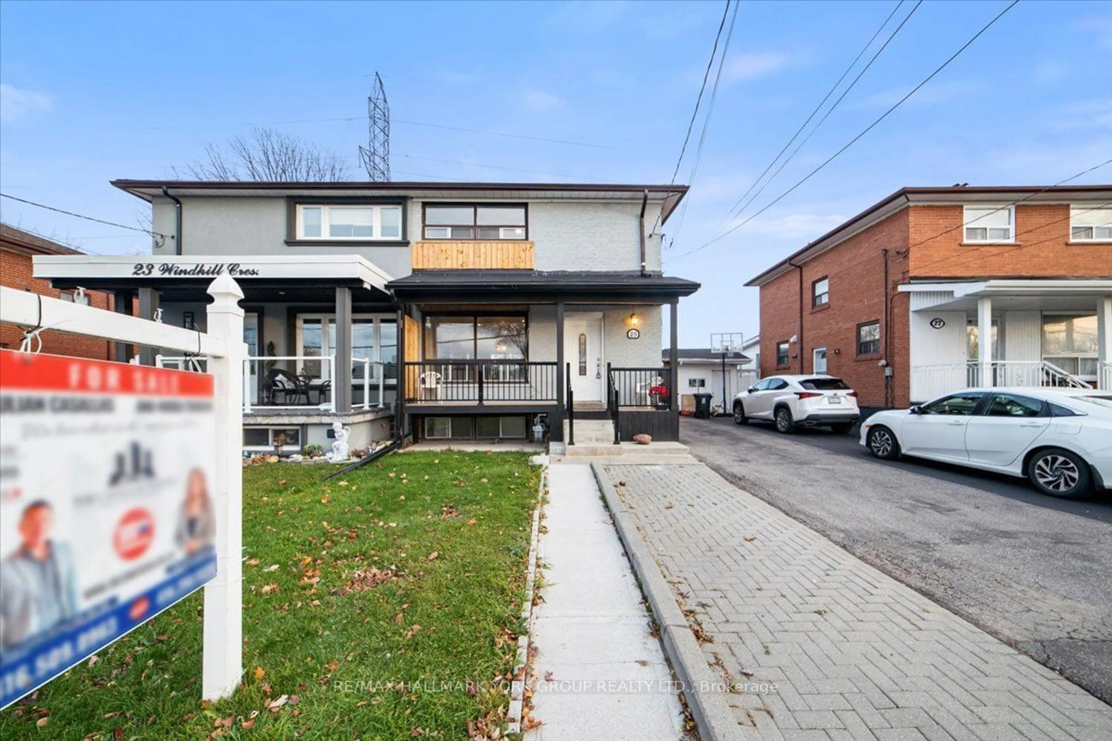 A pic from exterior of the house or condo, the street view for 25 Windhill Cres, Toronto Ontario M9M 1Y1