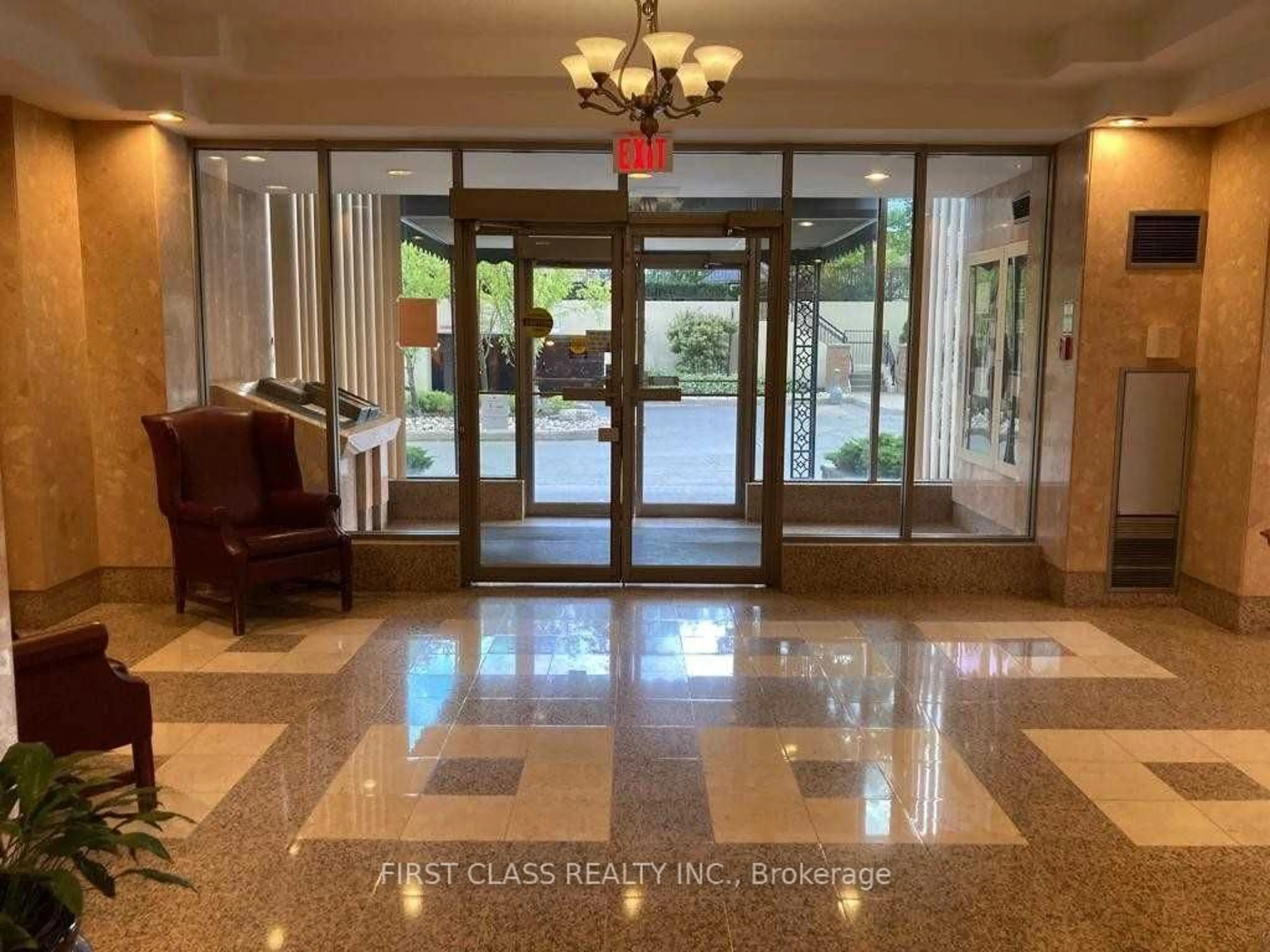 Indoor lobby, not visible floor for 55 Elm Dr #1002, Mississauga Ontario L5B 3Z3